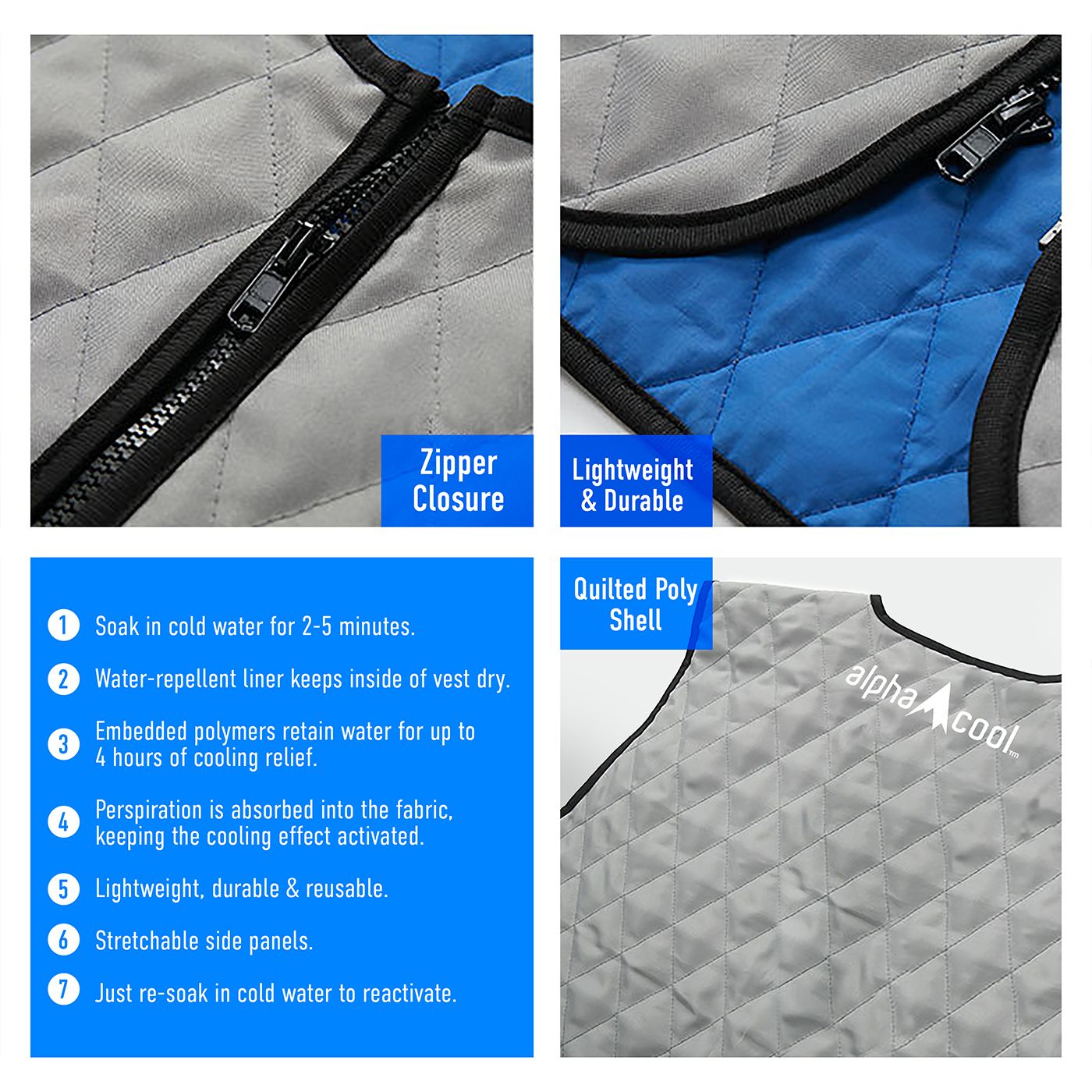 AlphaCool Evaporative Cooling Vest product image