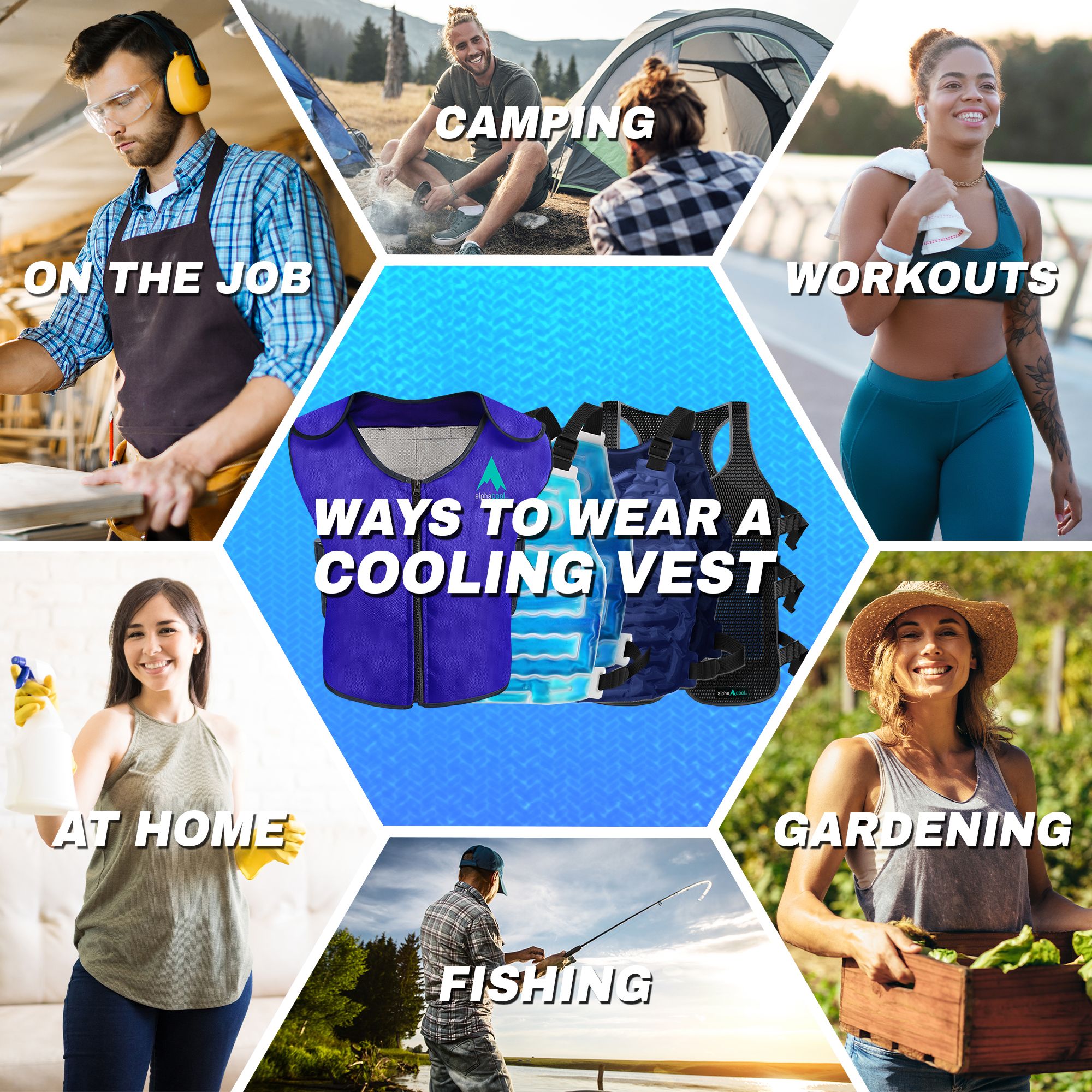 AlphaCool Evaporative Cooling Vest product image