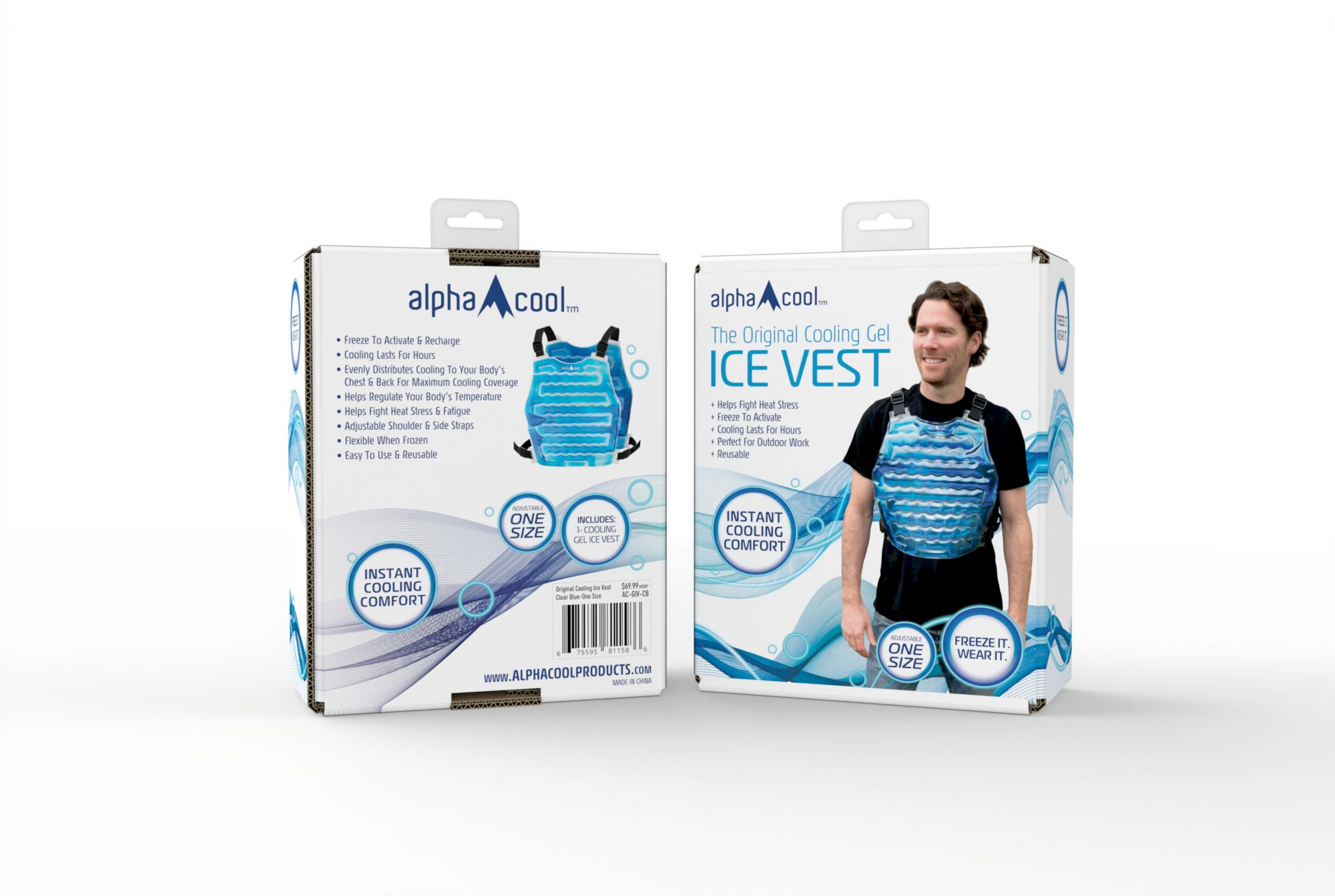 AlphaCool Original Cooling Ice Vest product image