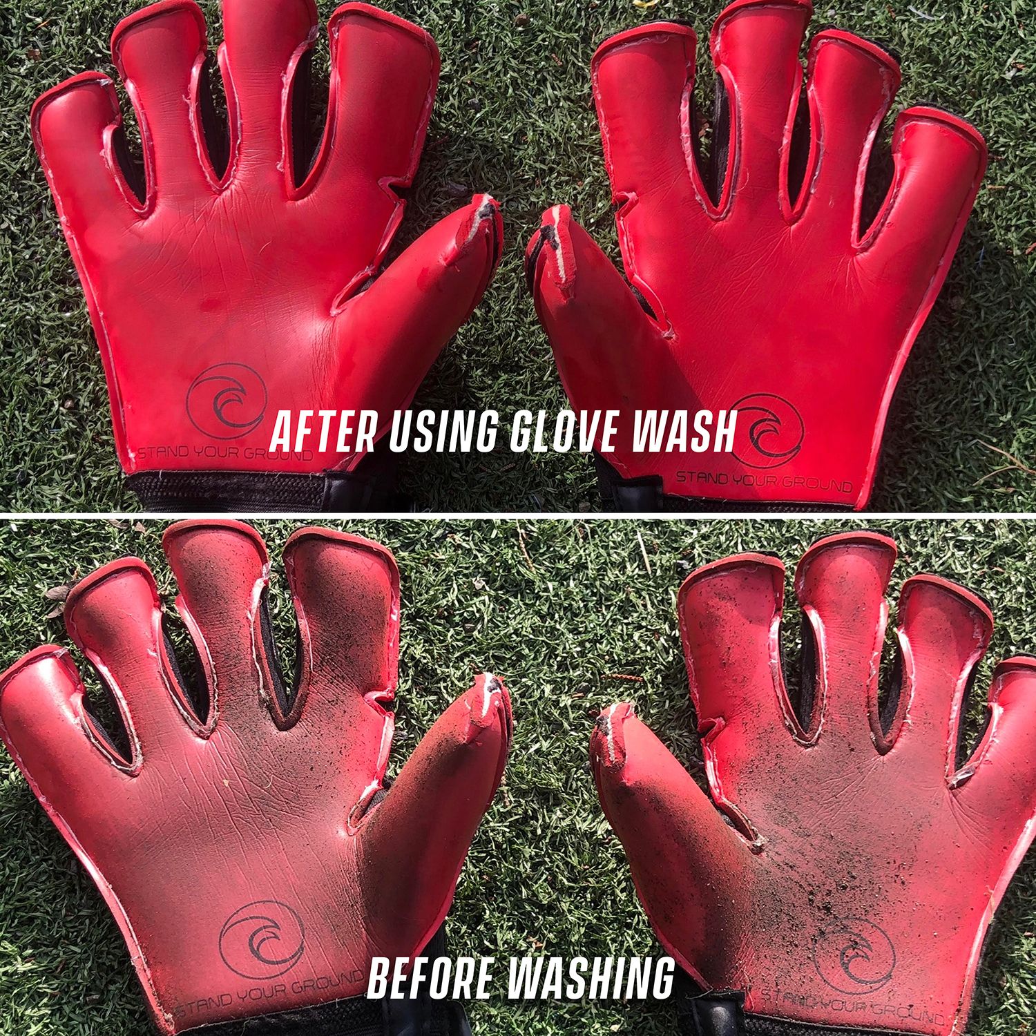 Washing goalkeeper hot sale gloves