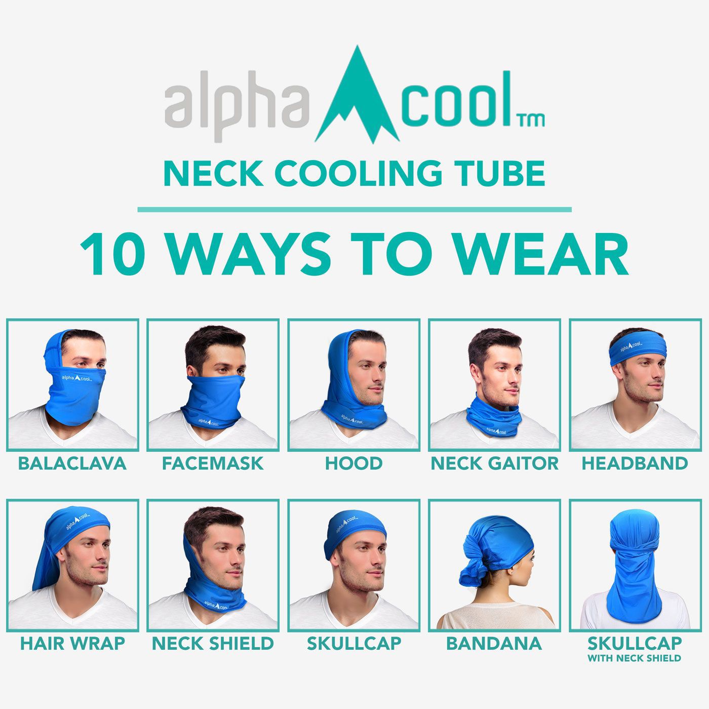 AlphaCool Cooling Neck Gaiter 2-Pack product image