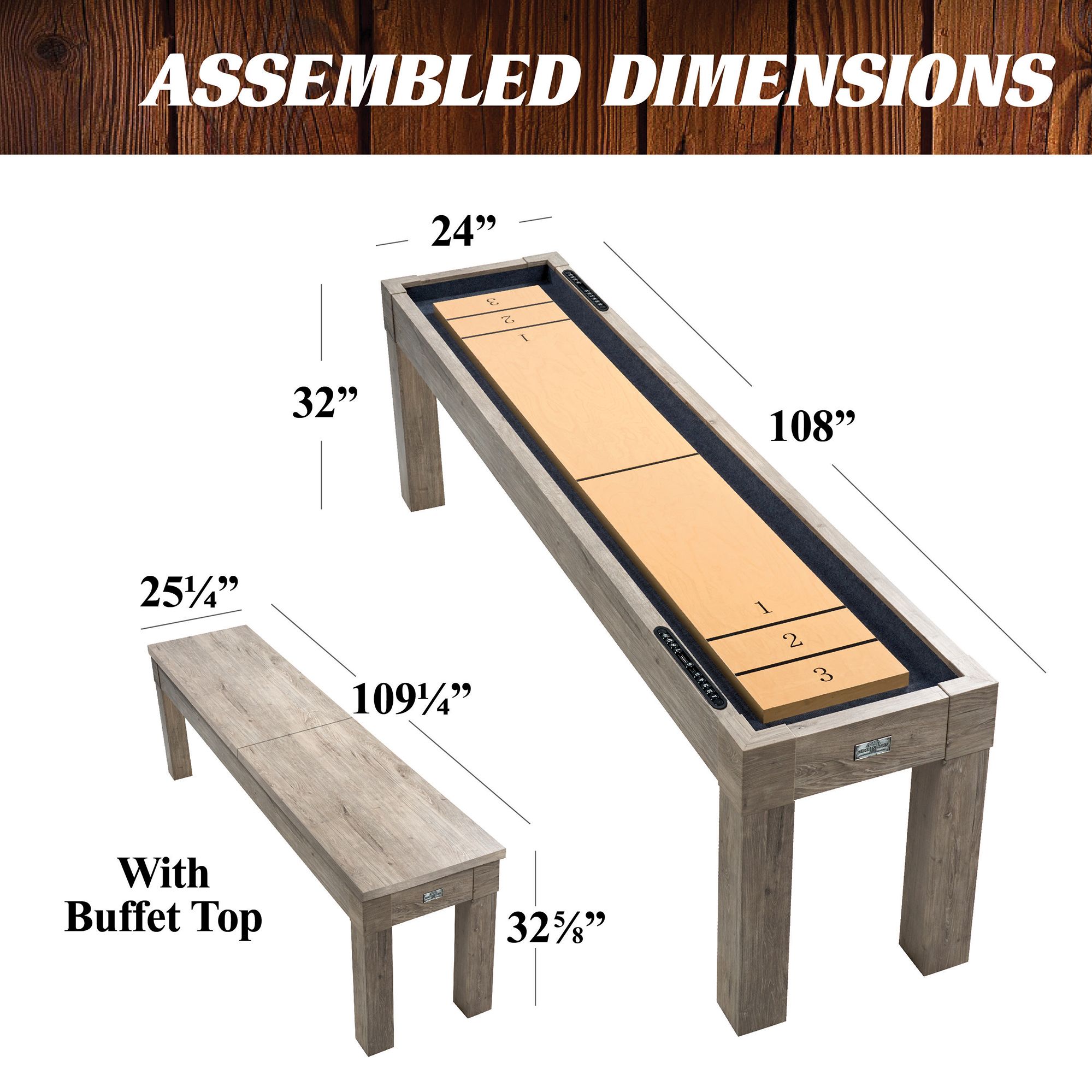 Barrington Billiards 9' Monteray Shuffleboard Table product image