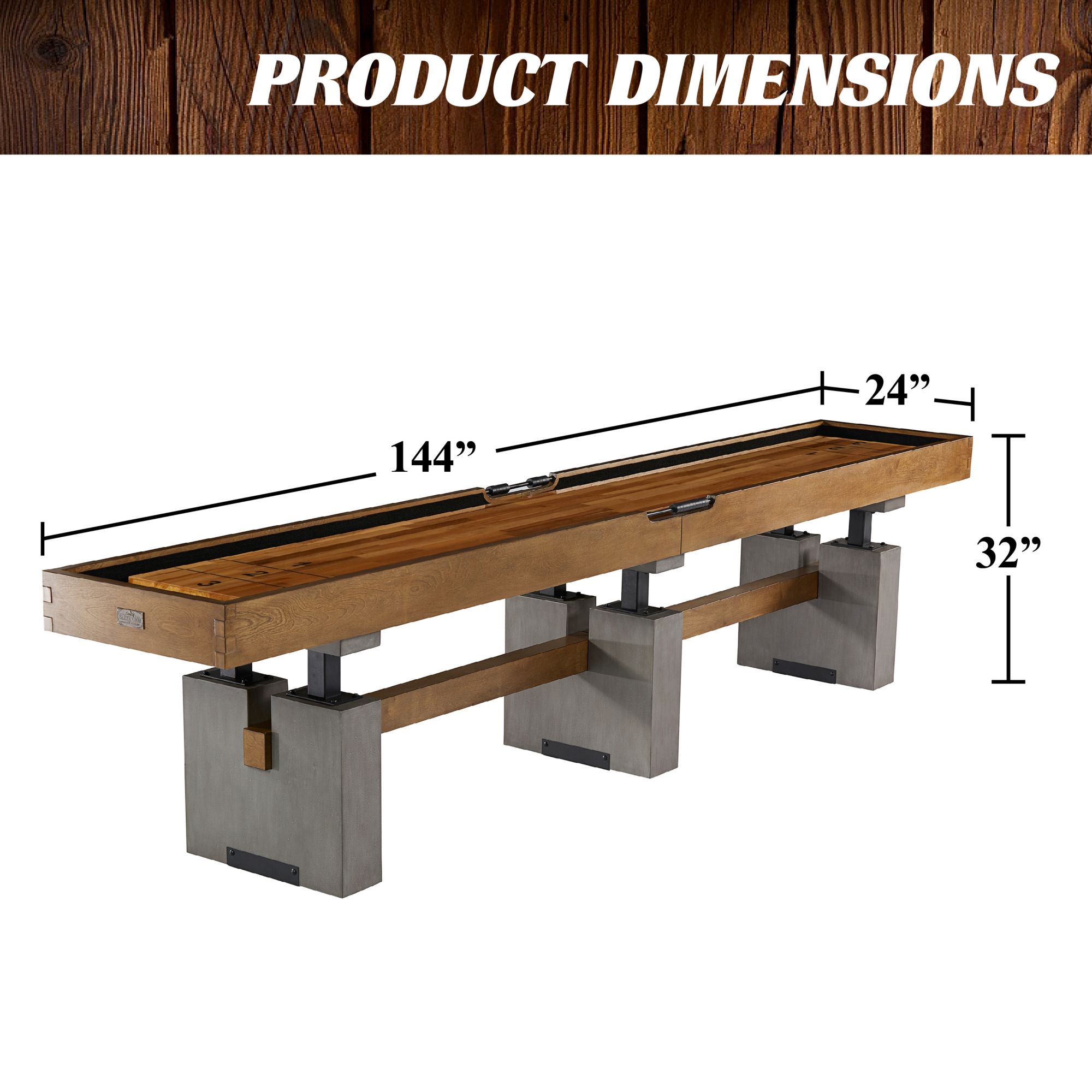 Barrington Billiards Urban 12' Shuffleboard Table product image