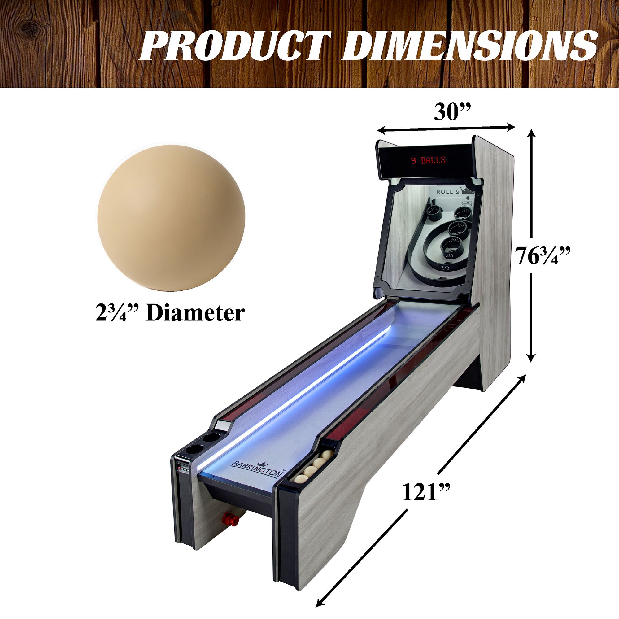 Barrington 10' Roll & Score Arcade Game product image