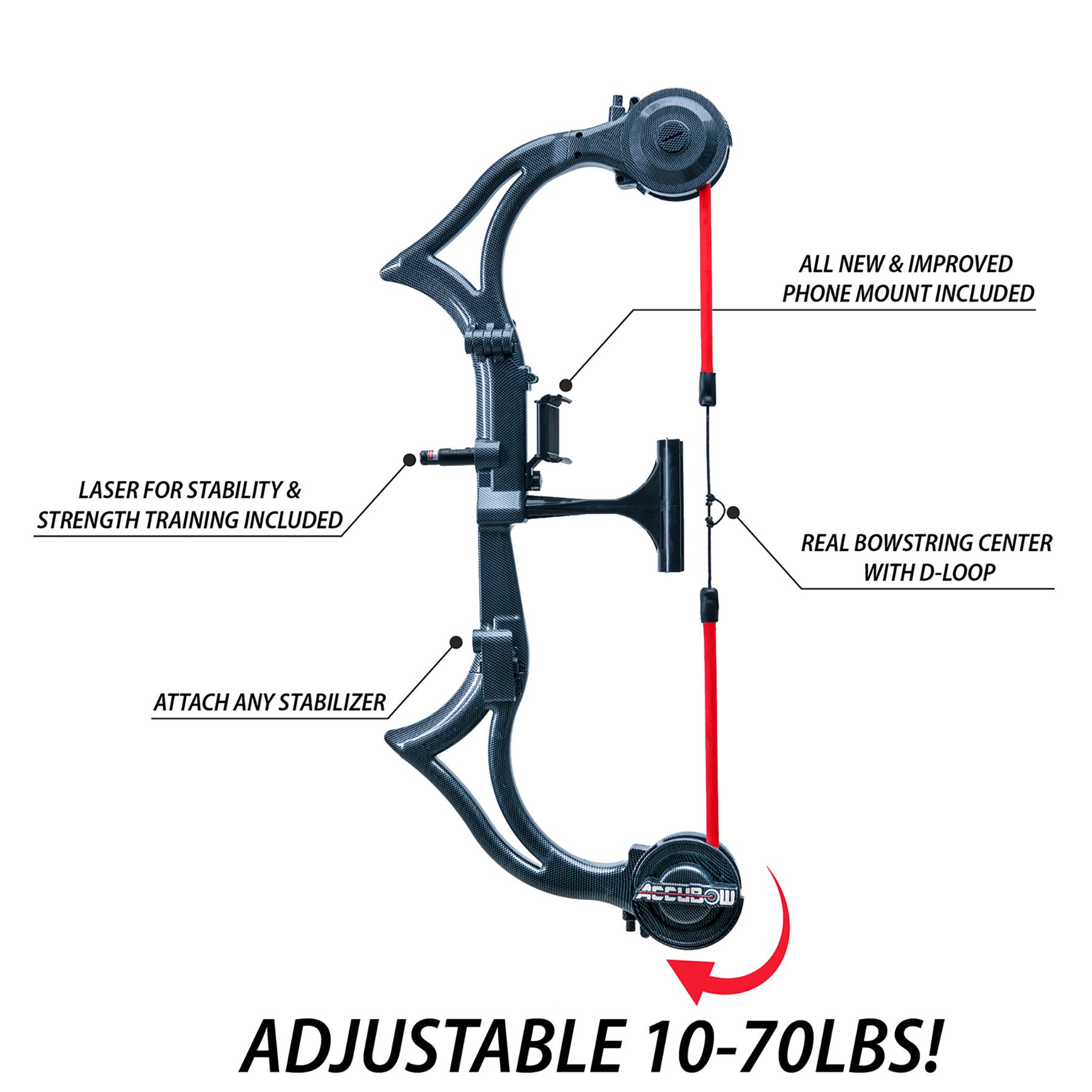 AccuBow 2.0 - Carbon Fiber Virtual Archery Trainer product image