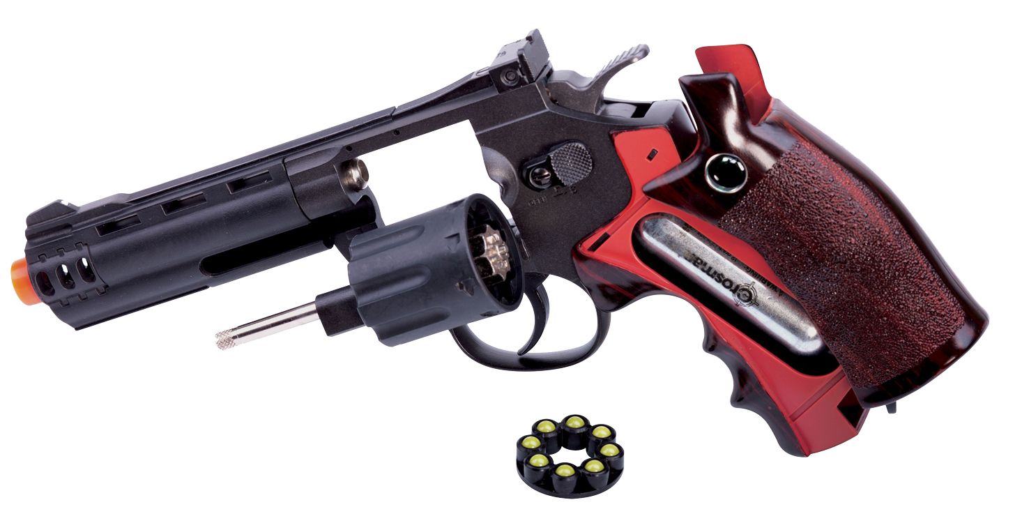 Game Face GF600 8 Shot Revolver Airsoft Gun – Black product image