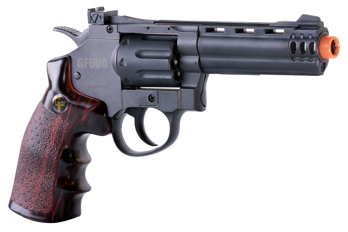 Game Face GF600 8 Shot Revolver Airsoft Gun – Black product image