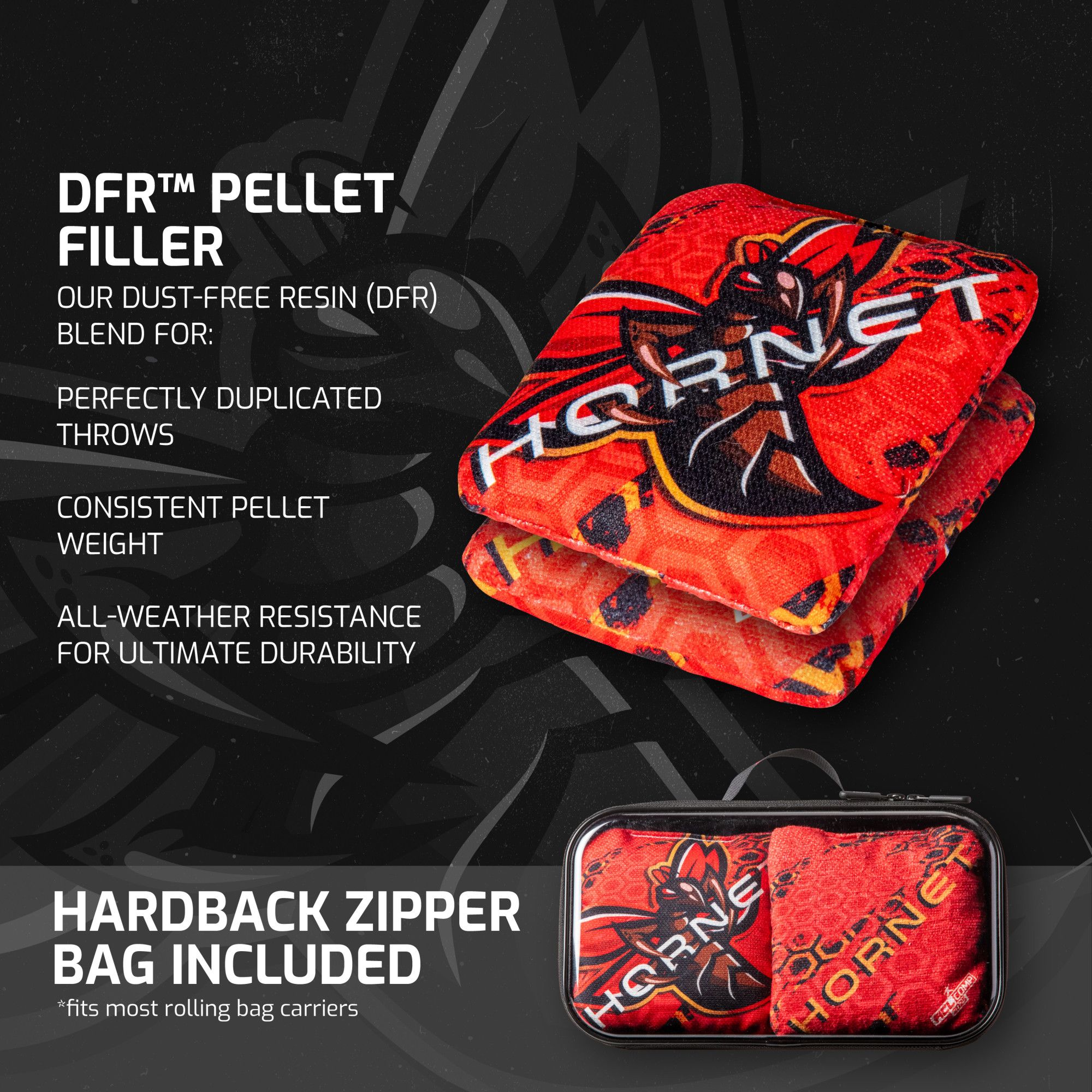 American Cornhole League Comp 2025 Magic Blue Hornet Cornhole Bags product image