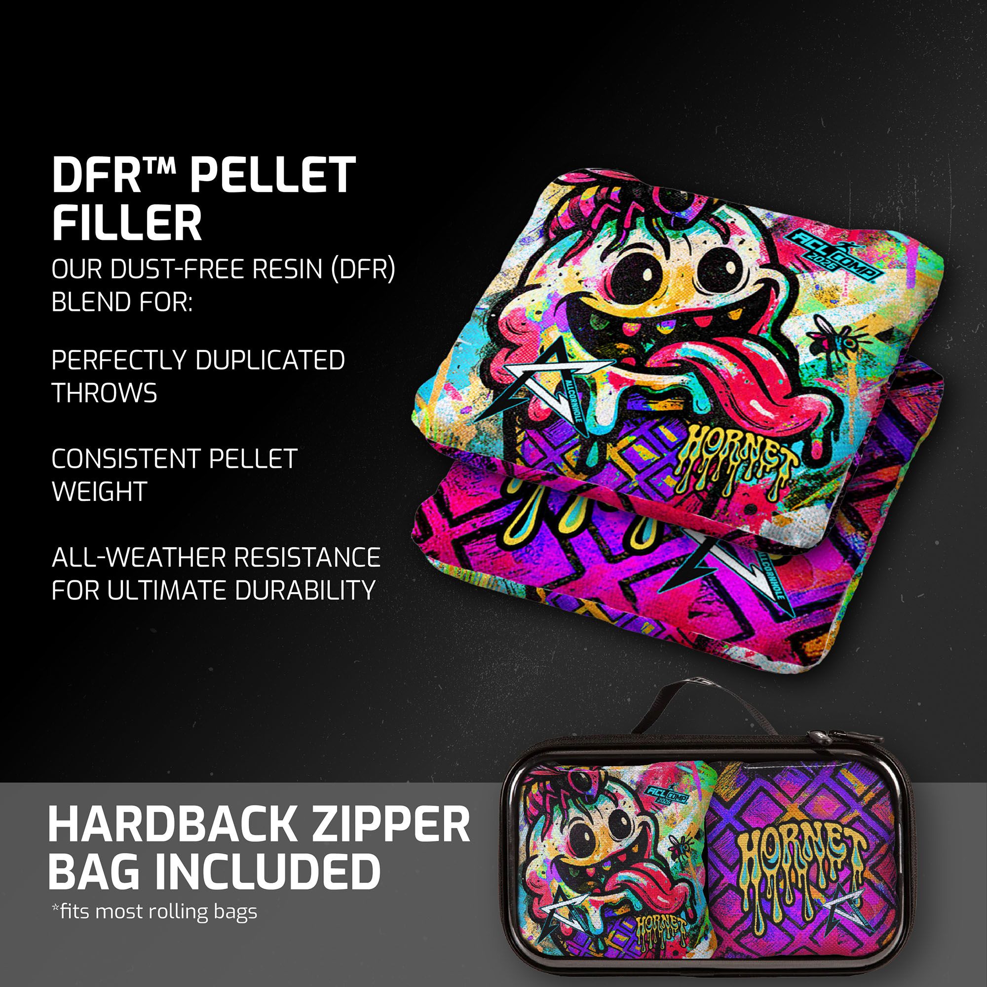 American Cornhole League Hornet Cornhole Bags - 4 Pack product image