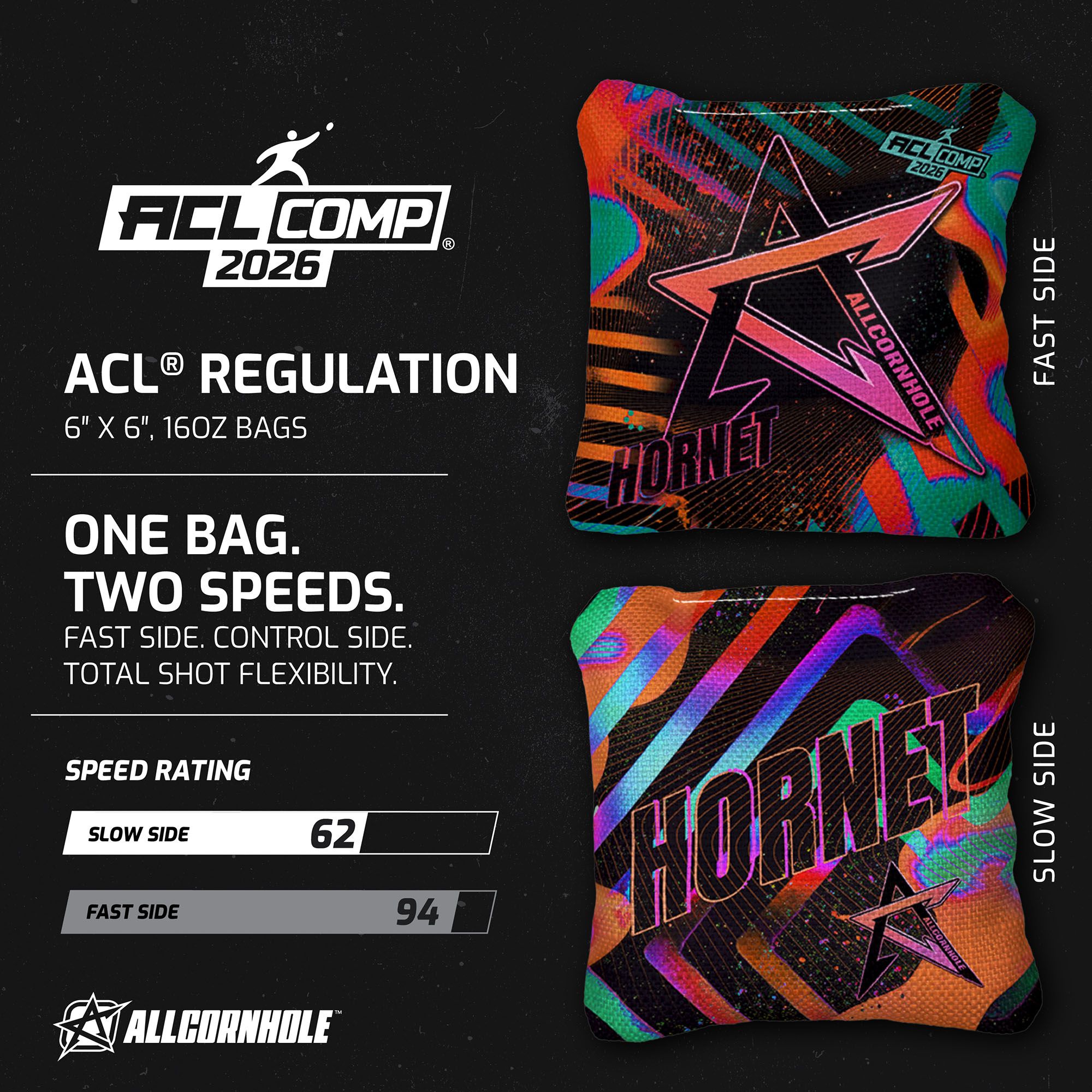 American Cornhole League Hornet Cornhole Bags - 4 Pack product image
