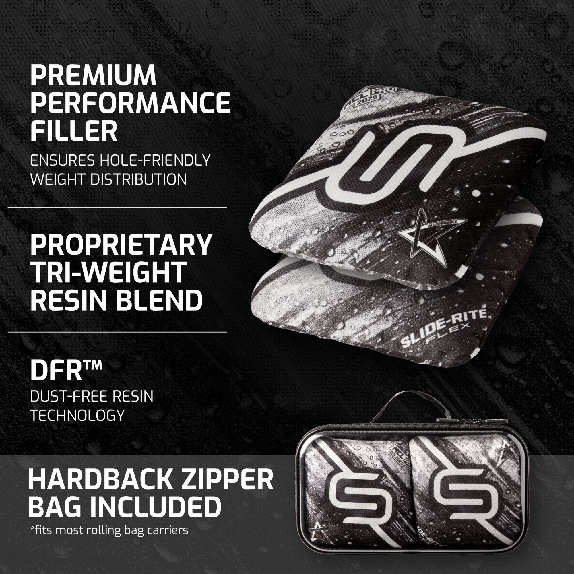 American Cornhole League 4-Pack Pro Slide Rite Cornhole Bean Bags product image