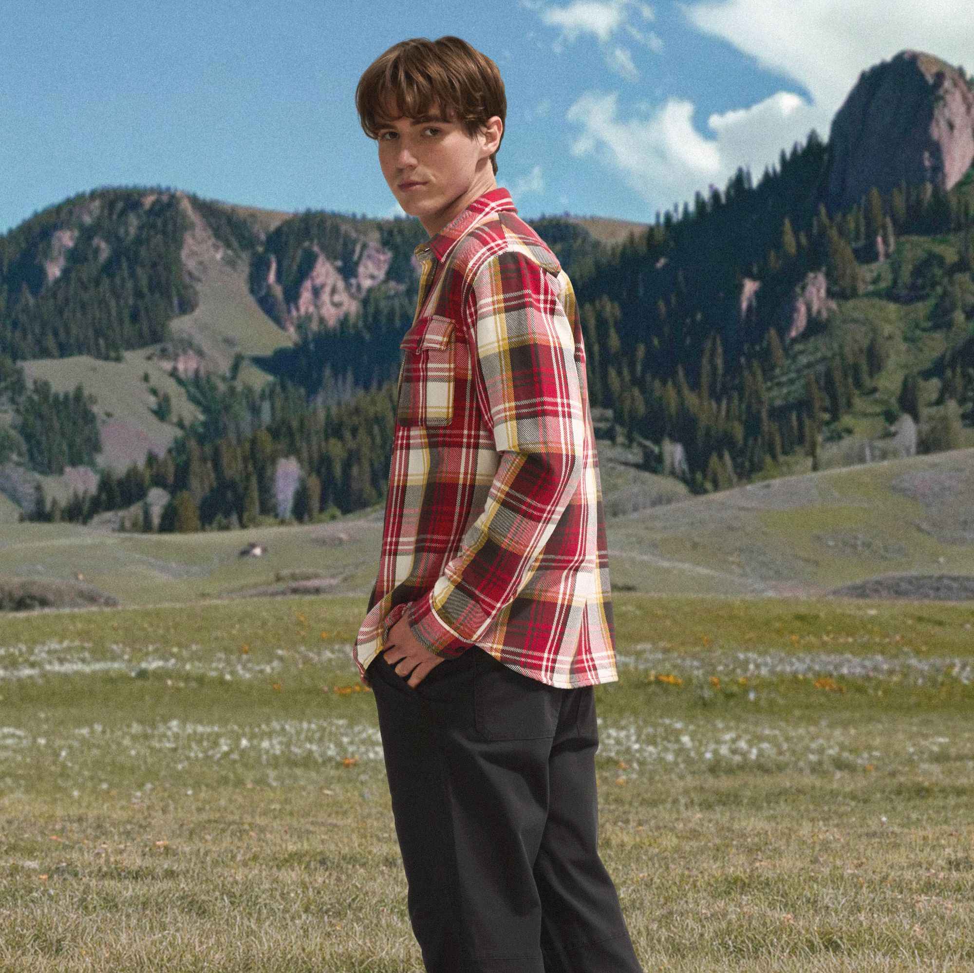 Alpine Design Men's Long Sleeve Plaid Shirt product image