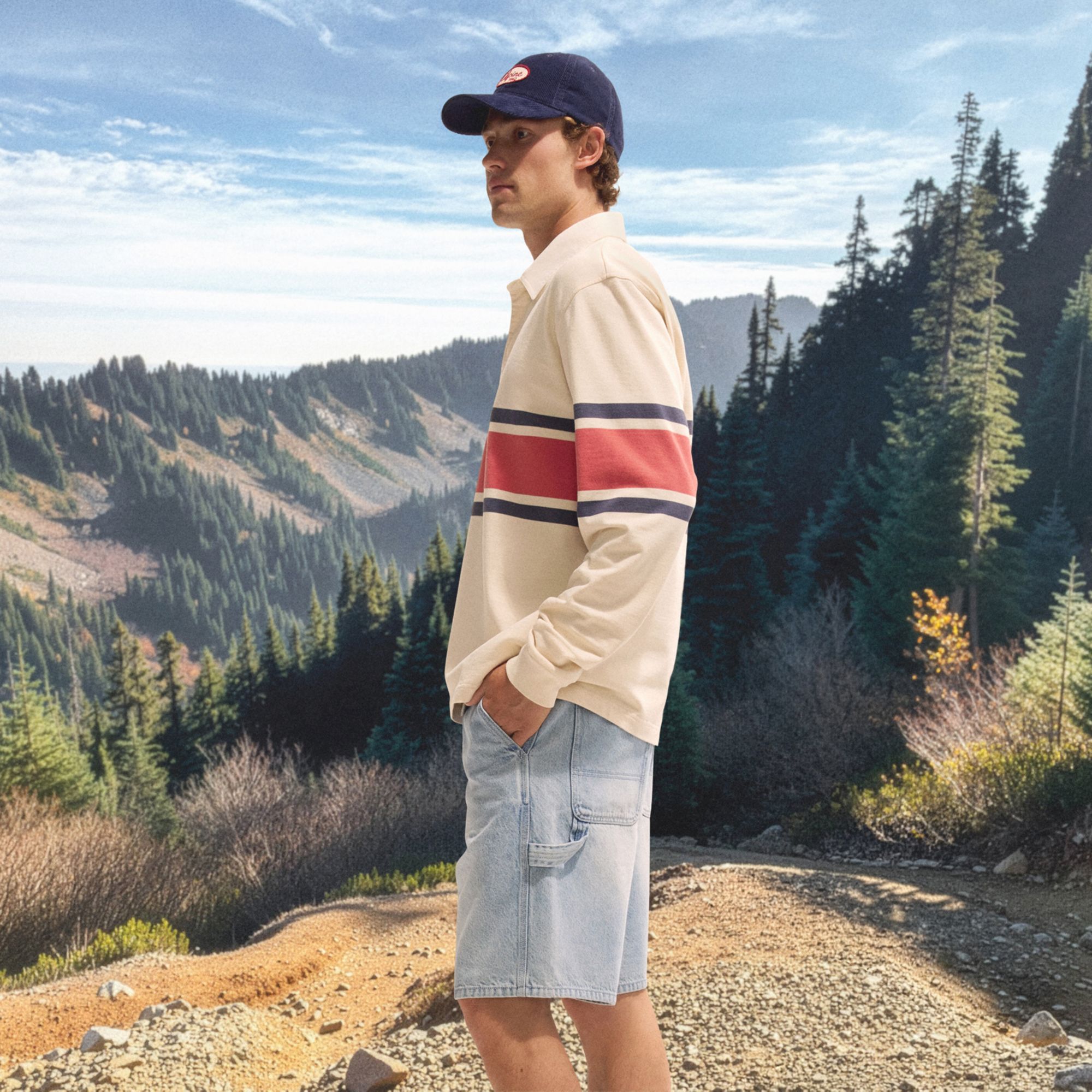 Alpine Design Men’s Long Sleeve Rugby Tee product image