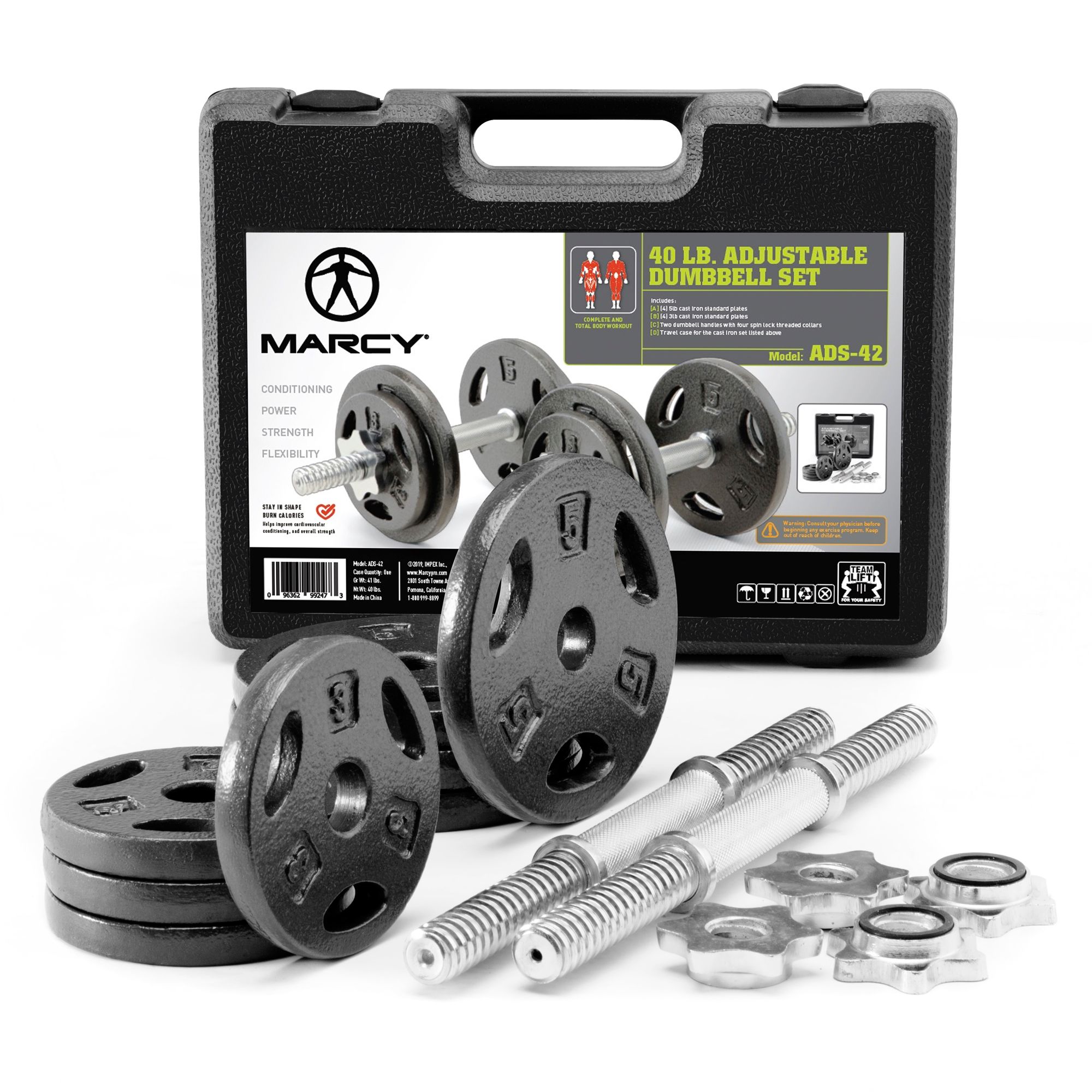 Marcy 40lb. Cast Iron Dumbbell Set product image