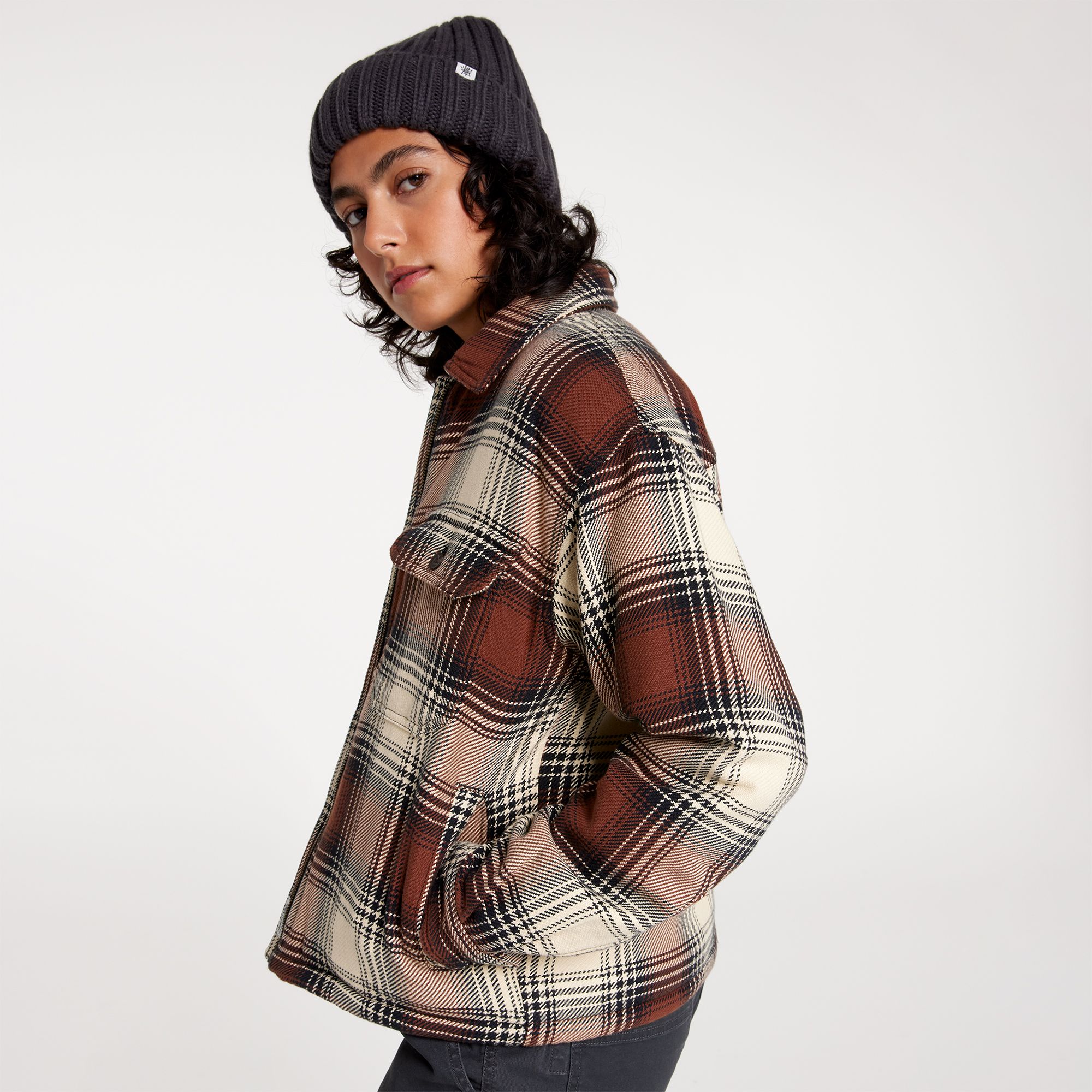 Alpine Design Women's Sherpa Lined Full Zip Shirt Jacket product image