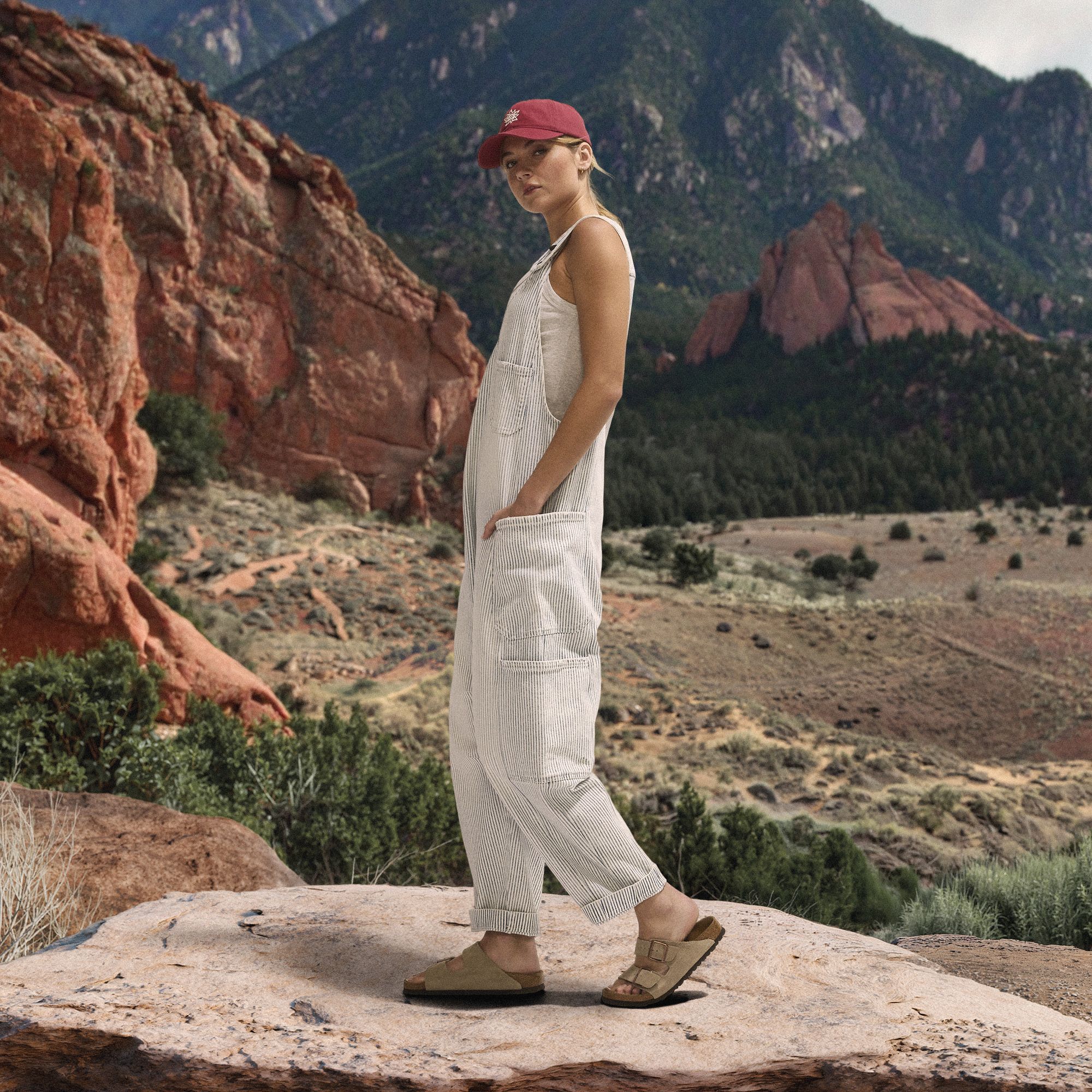 Alpine Design Women's Stripe Jumpsuit product image