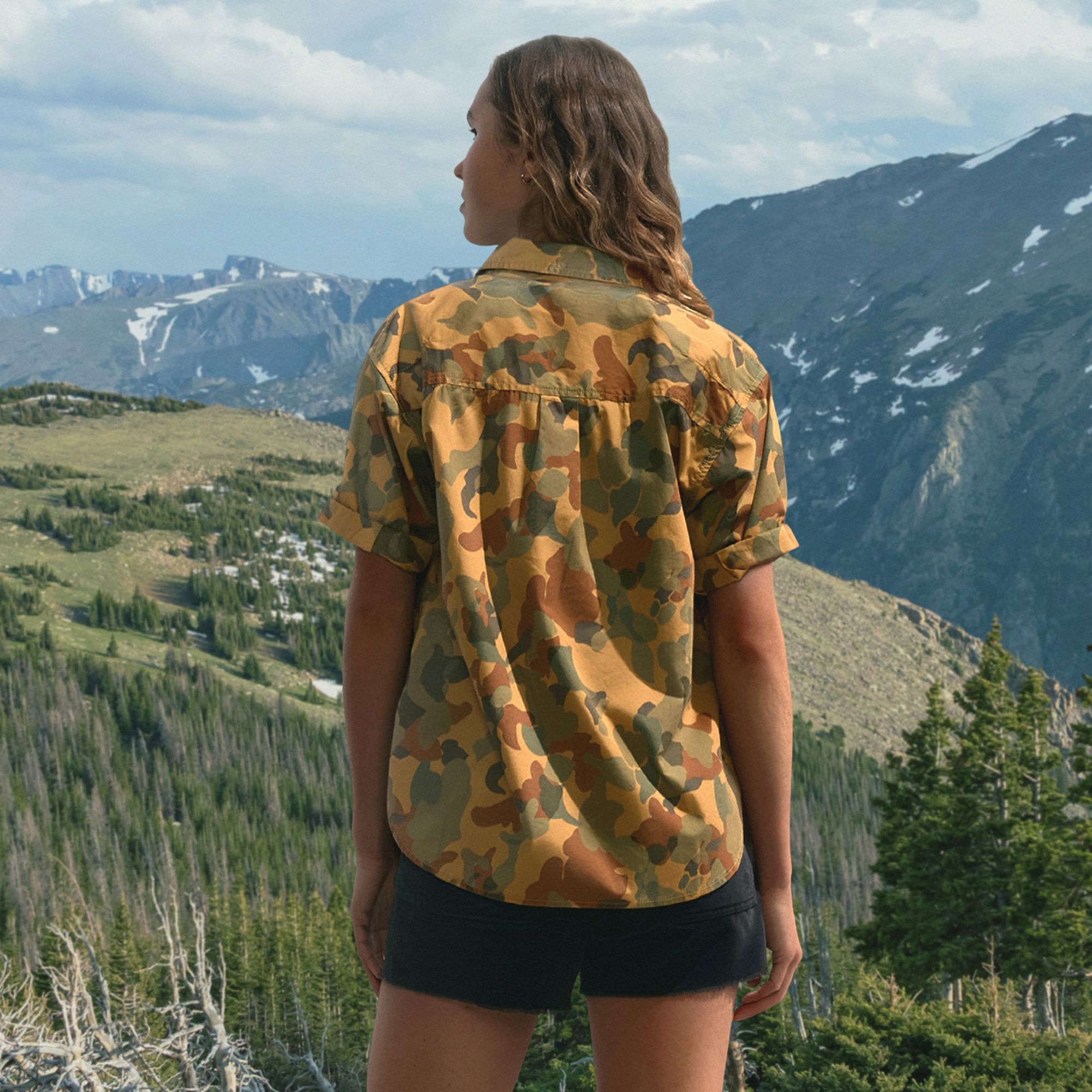 Alpine Design Women's Short Sleeve Embroidered Chambray Camp Shirt product image
