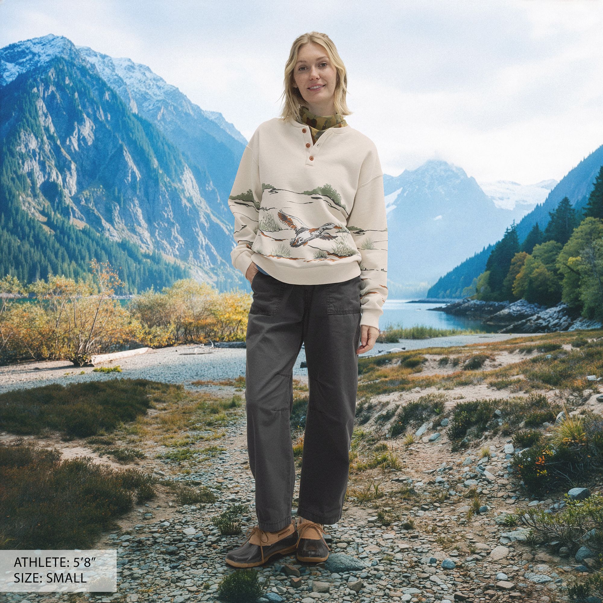 Alpine Design Women's Henley Sweatshirt product image