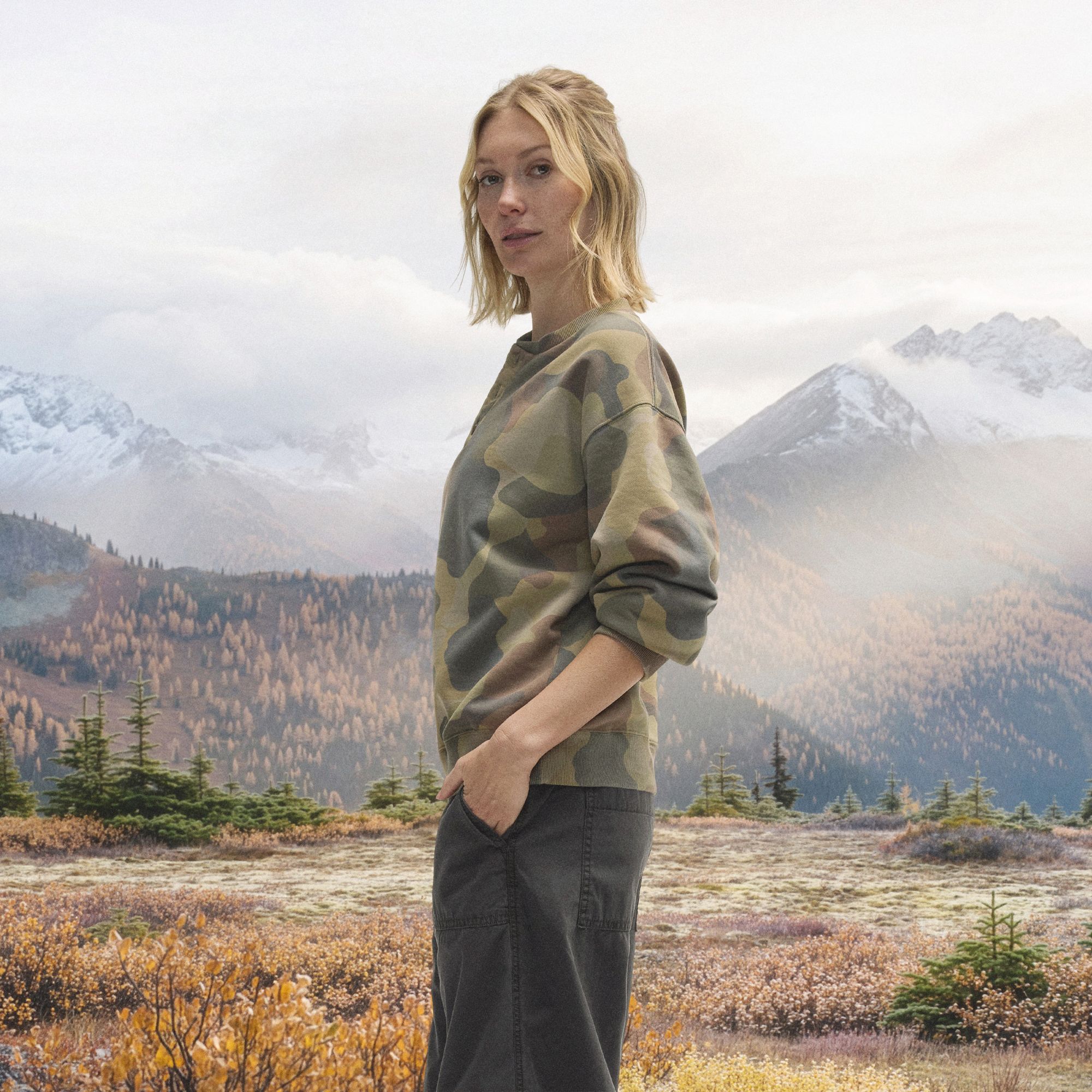 Alpine Design Women's Henley Sweatshirt product image