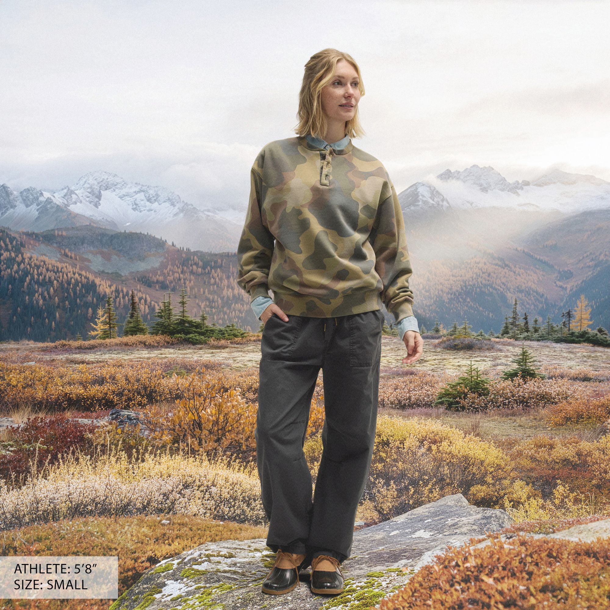 Alpine Design Women's Henley Sweatshirt product image