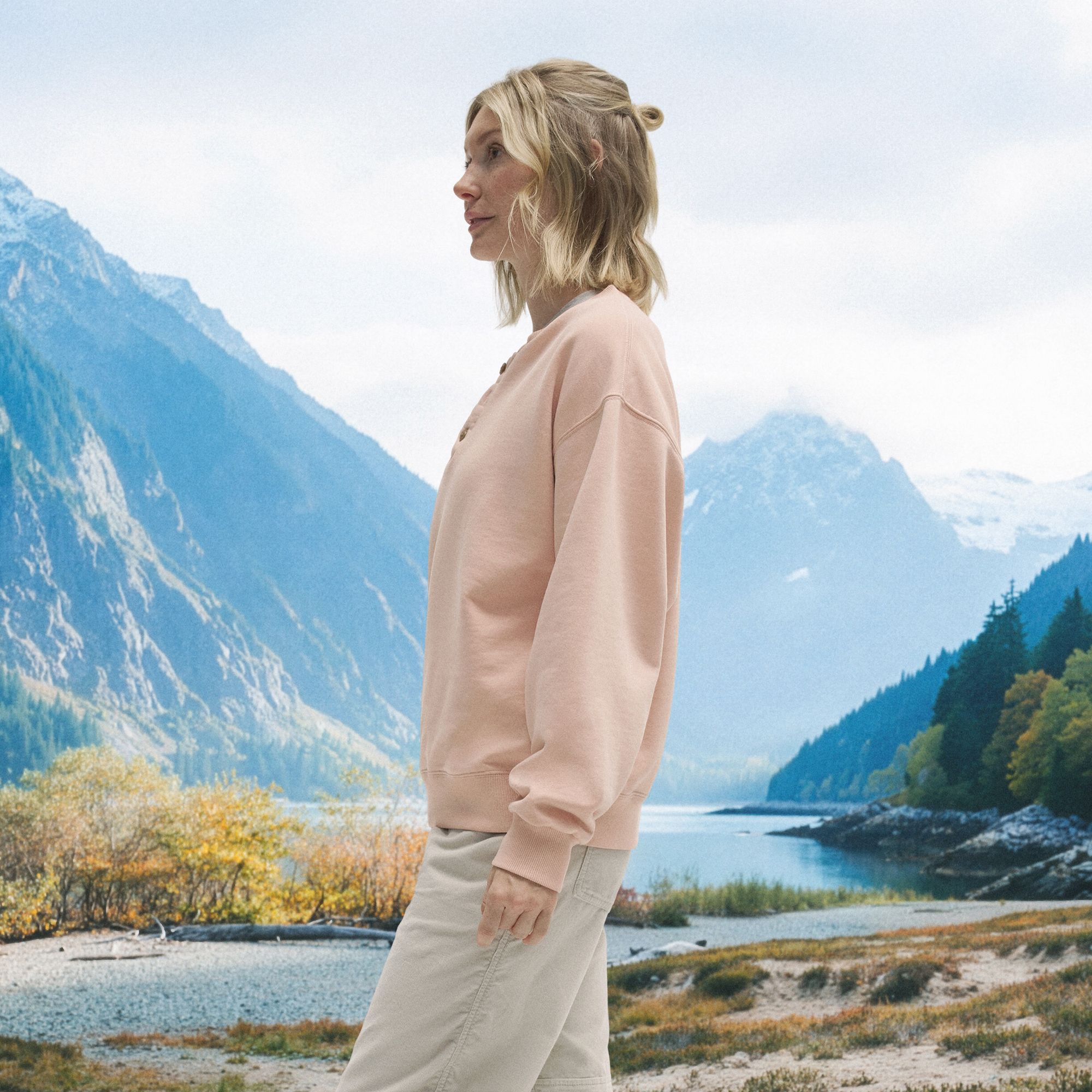 Alpine Design Women's Henley Sweatshirt product image
