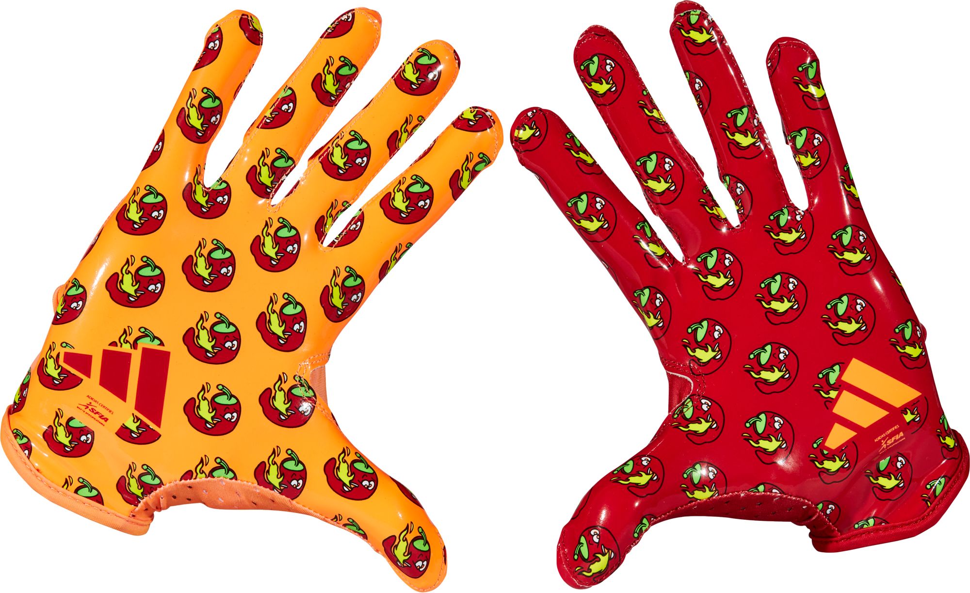 adidas Adult adiZero 14 Electric Flamin Hot Football Gloves product image