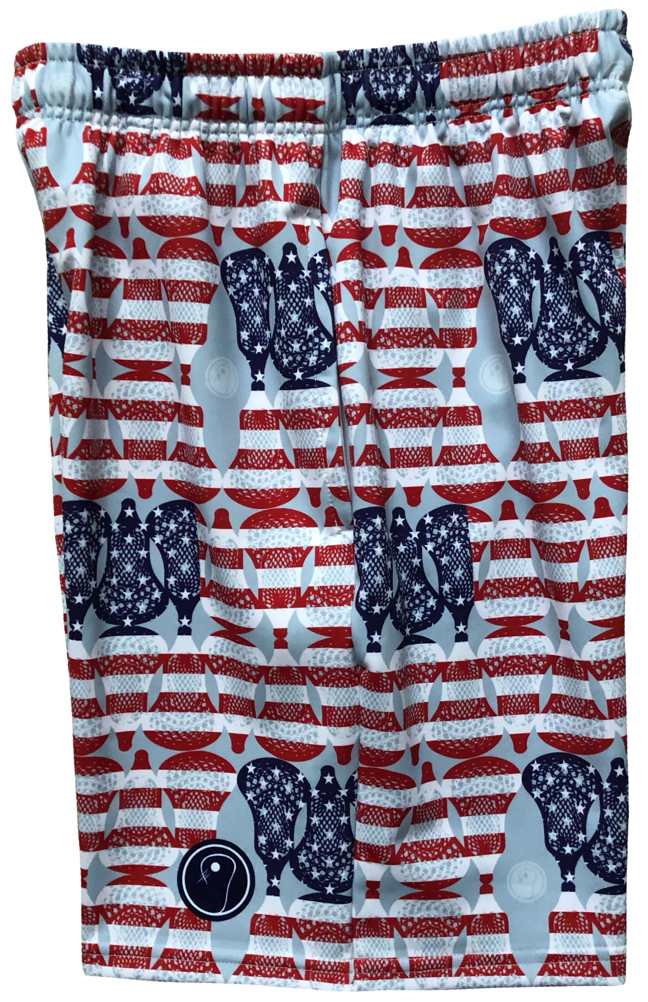 LAX SO HARD Adult American Flag Performance Lacrosse Shorts