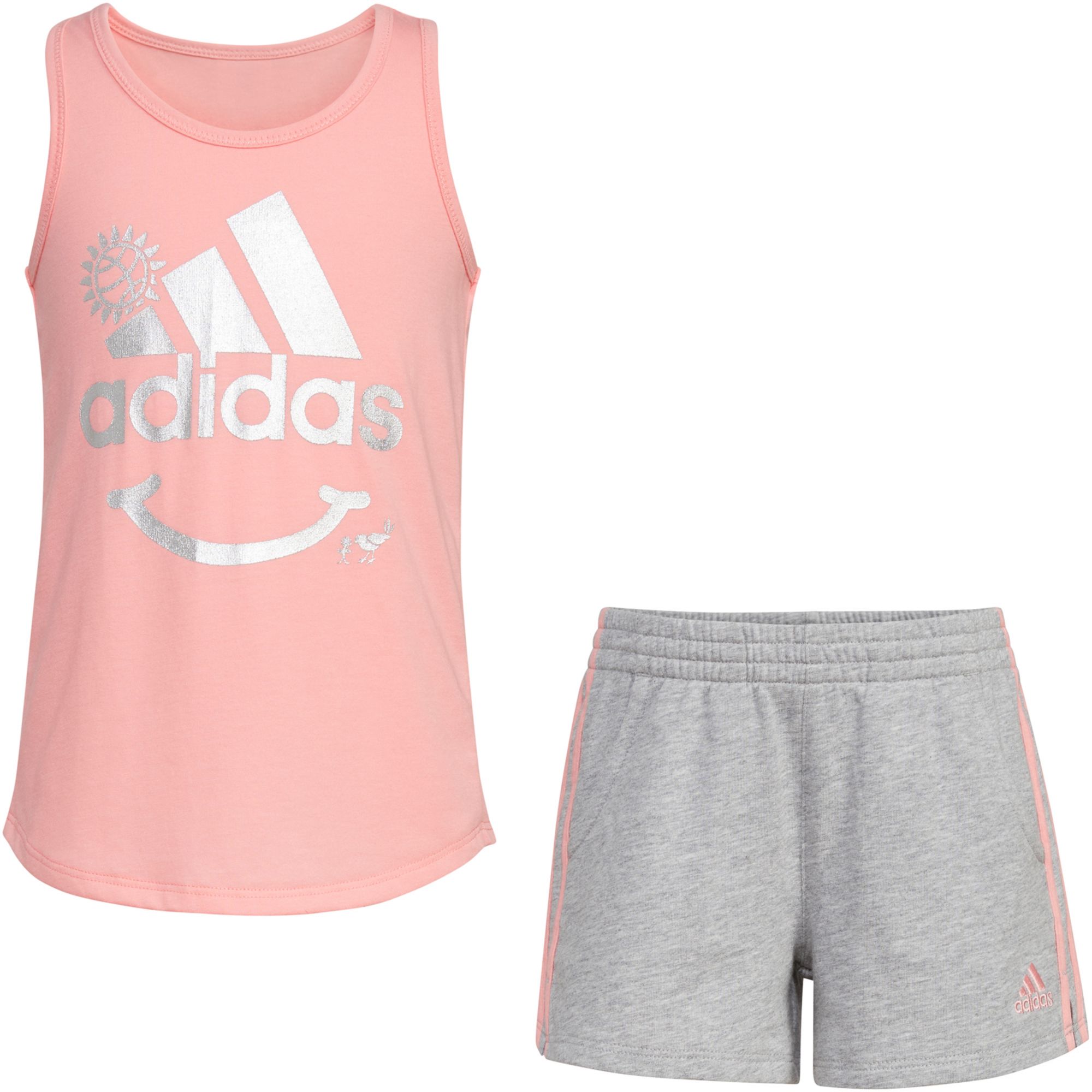adidas Girls' Tank & French Terry Short Set product image