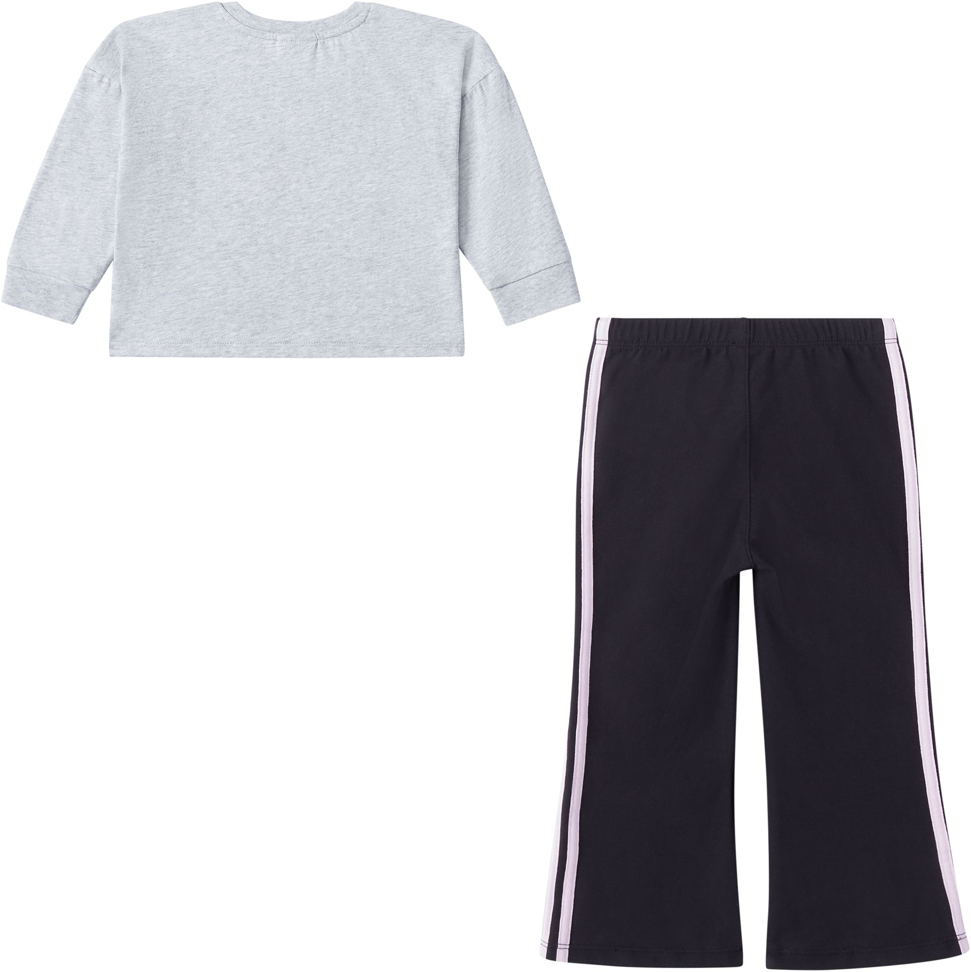 Adidas Infant Girls' Long Sleeve Graphic Tee & Flare Pant Set