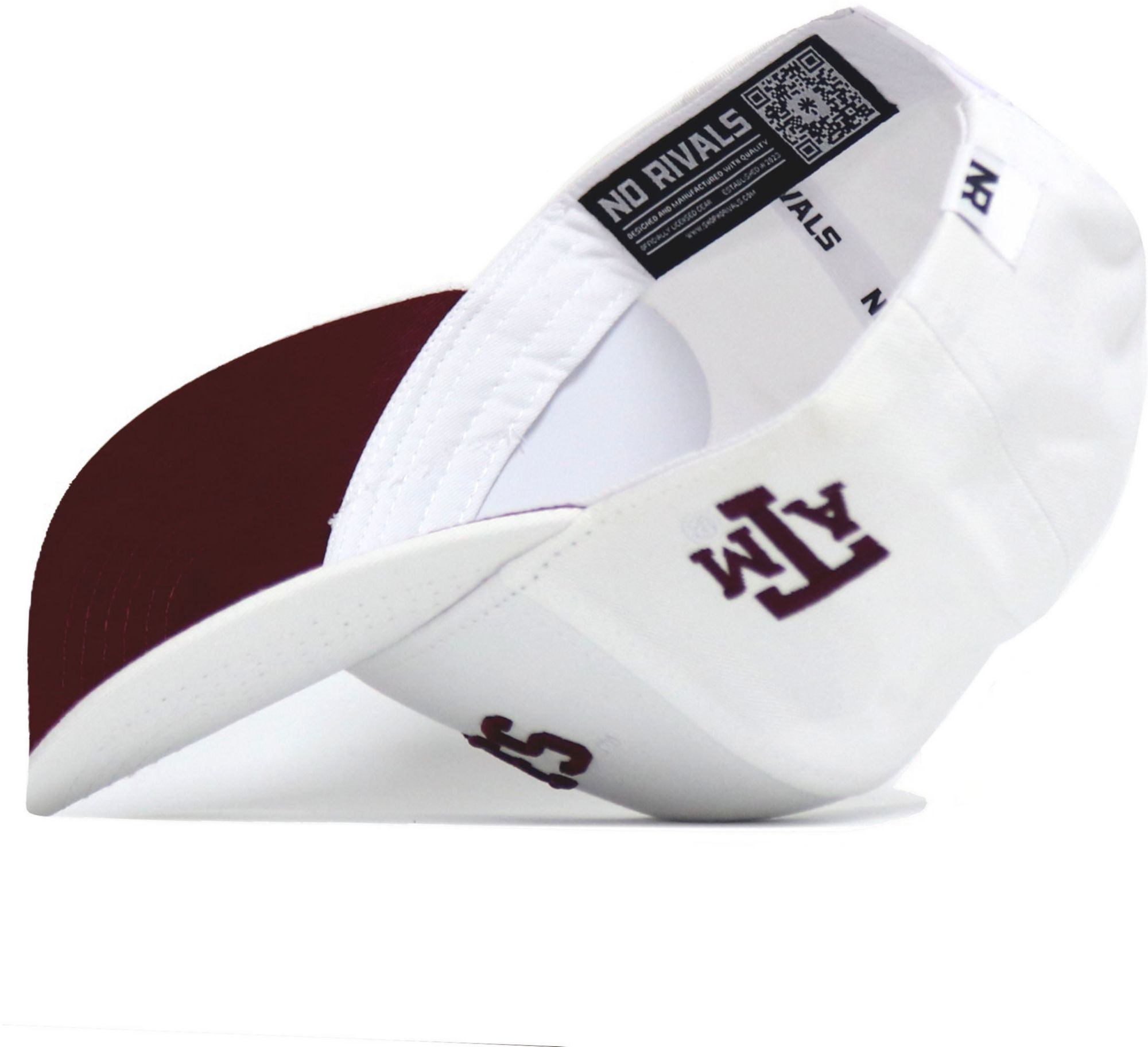 No Rivals Adult Texas A&M Aggies White Upside Down Adjustable Snapback product image