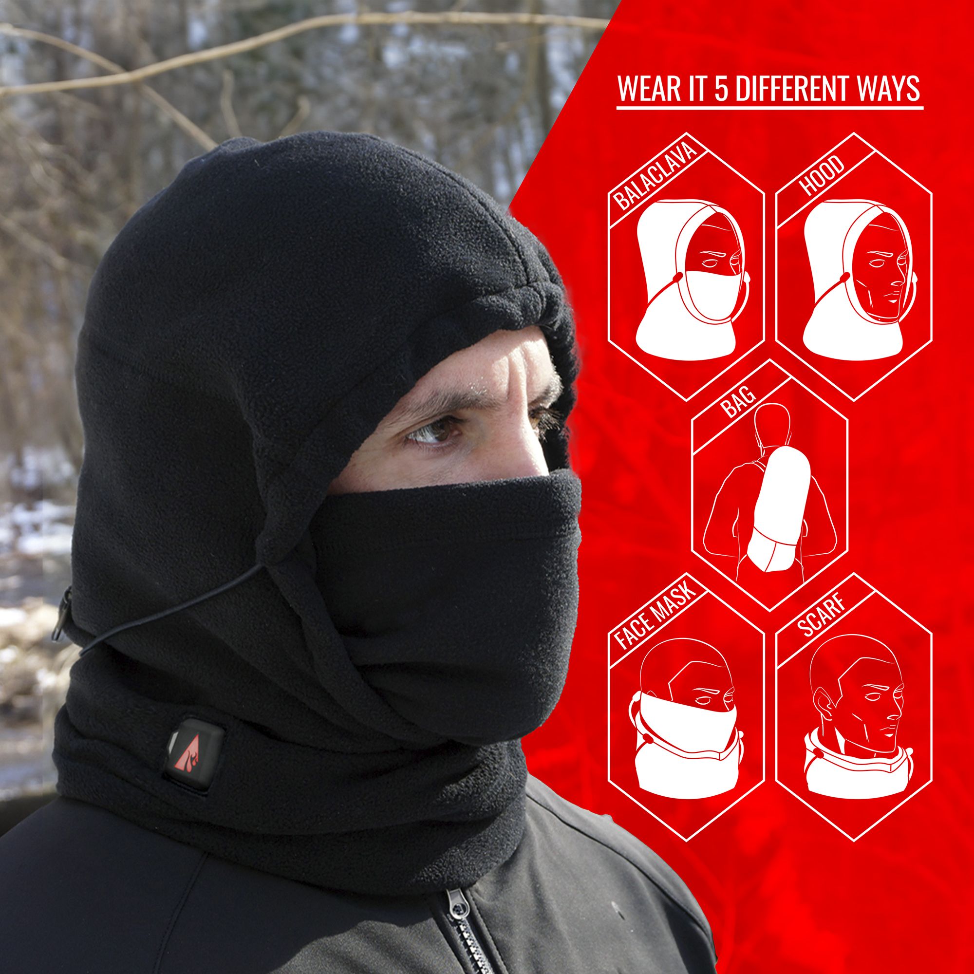 ActionHeat Adult 5V Battery Heated Balaclava product image