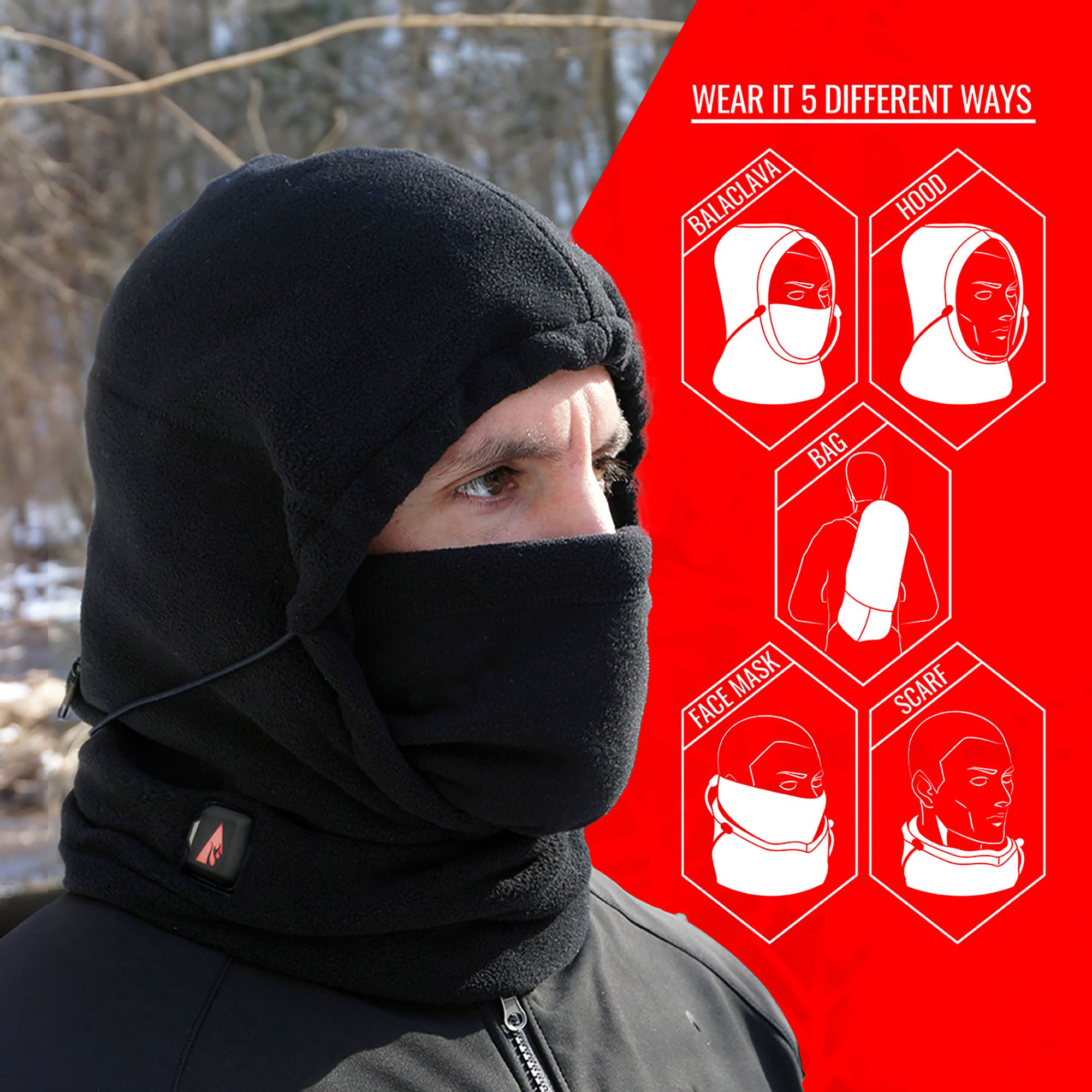 ActionHeat Adult 5V Battery Heated Balaclava product image