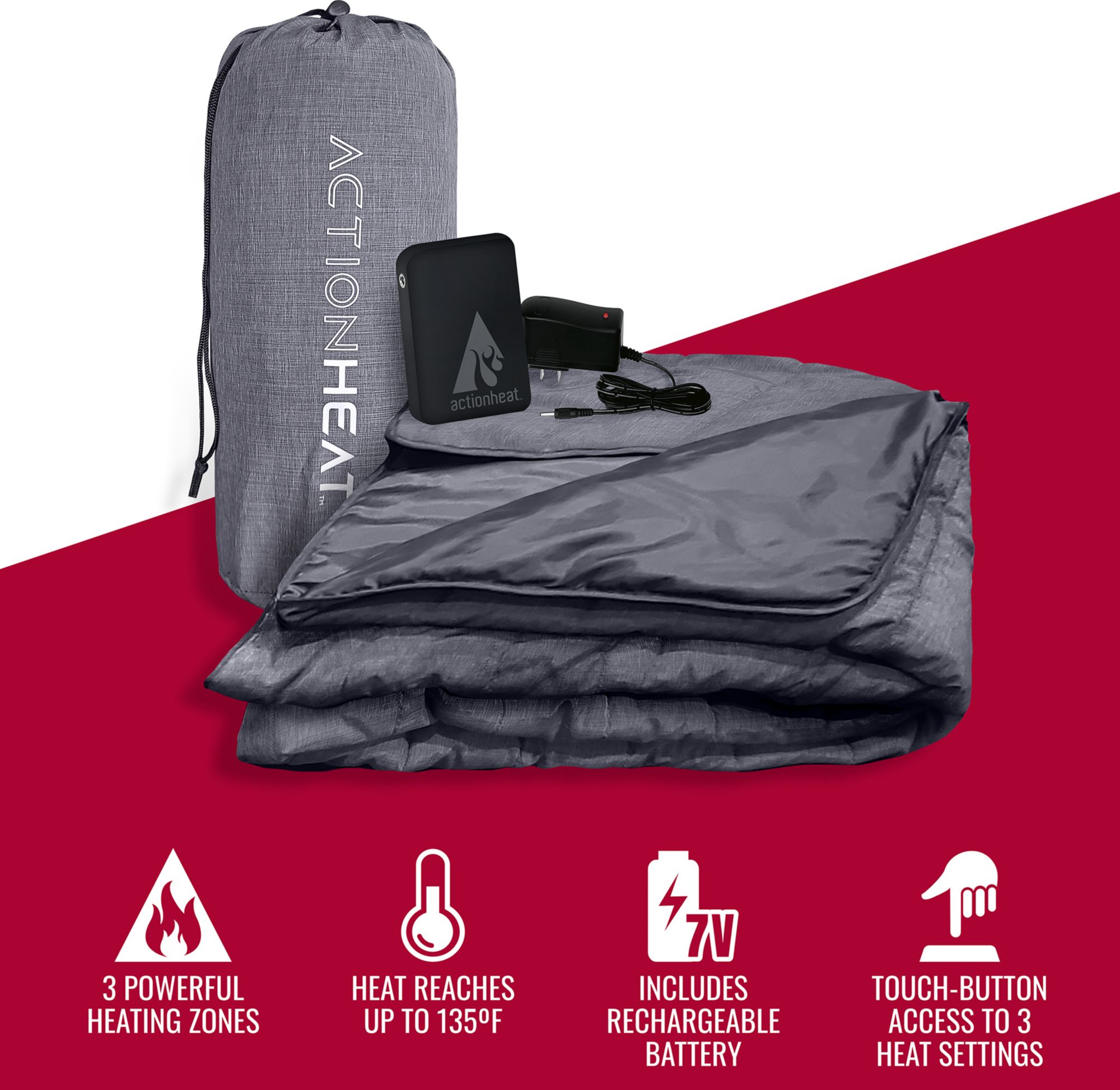 ActionHeat 7V Battery Heated Throw Blanket product image