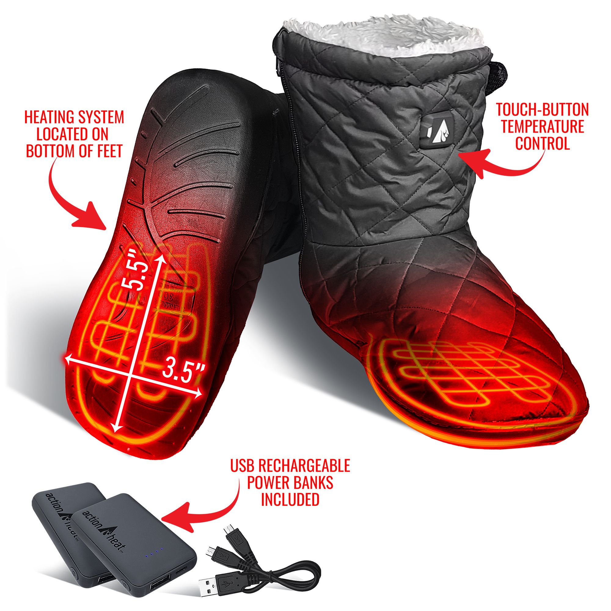 ActionHeat 5V Indoor/Outdoor Battery Heated Boots product image