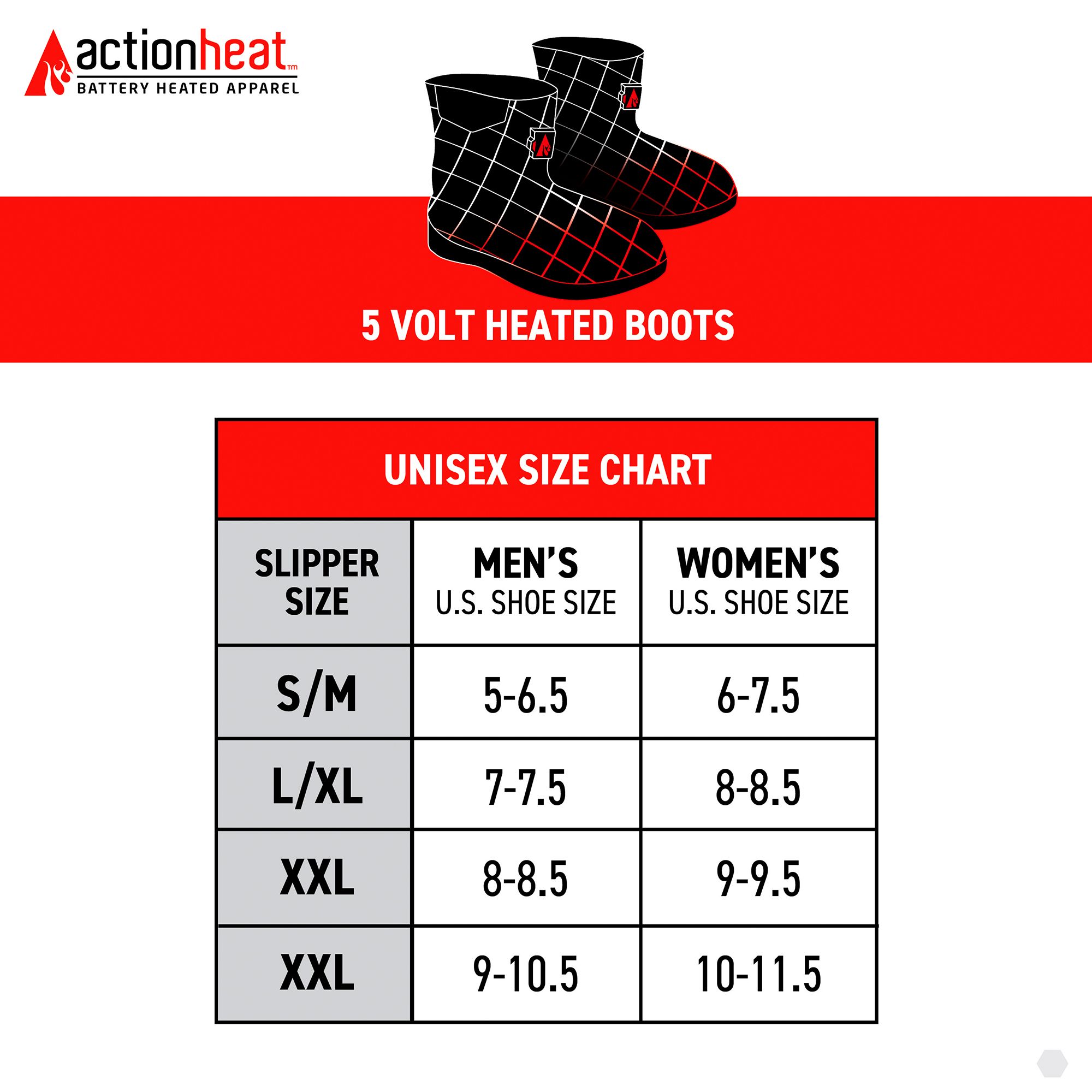 ActionHeat 5V Indoor/Outdoor Battery Heated Boots