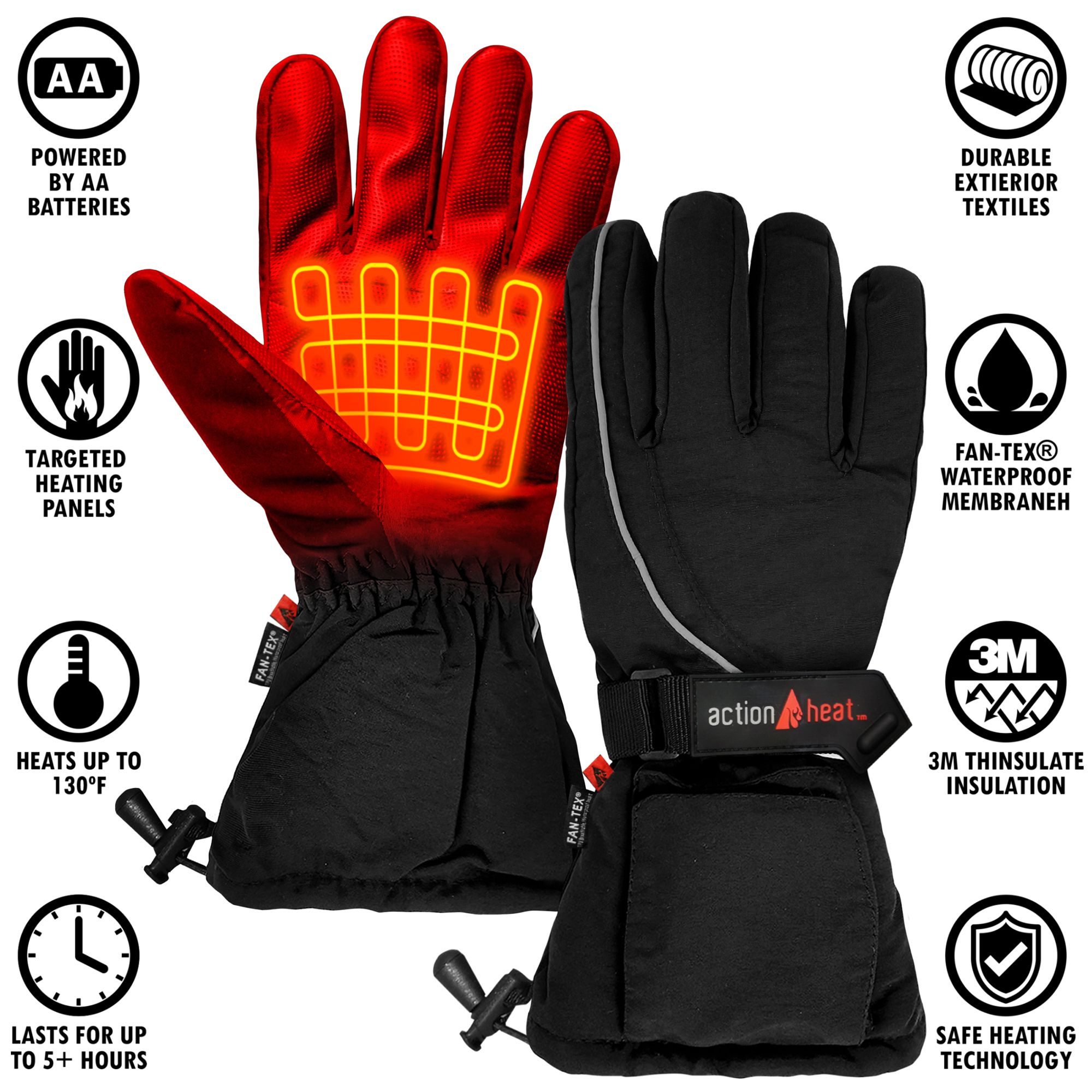 ActionHeat Men's AA Battery Heated Gloves product image