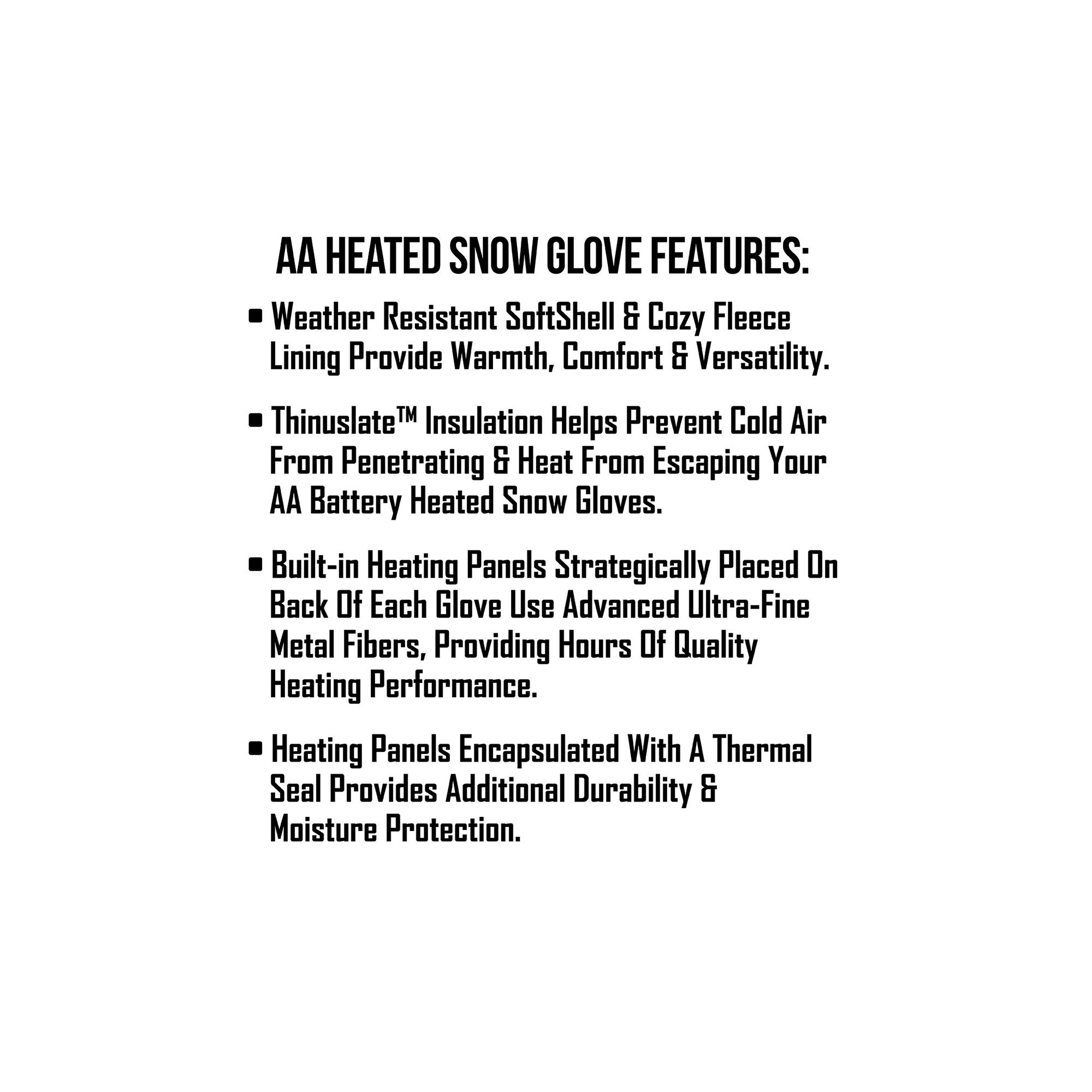 ActionHeat Women's AA Battery Heated Gloves product image