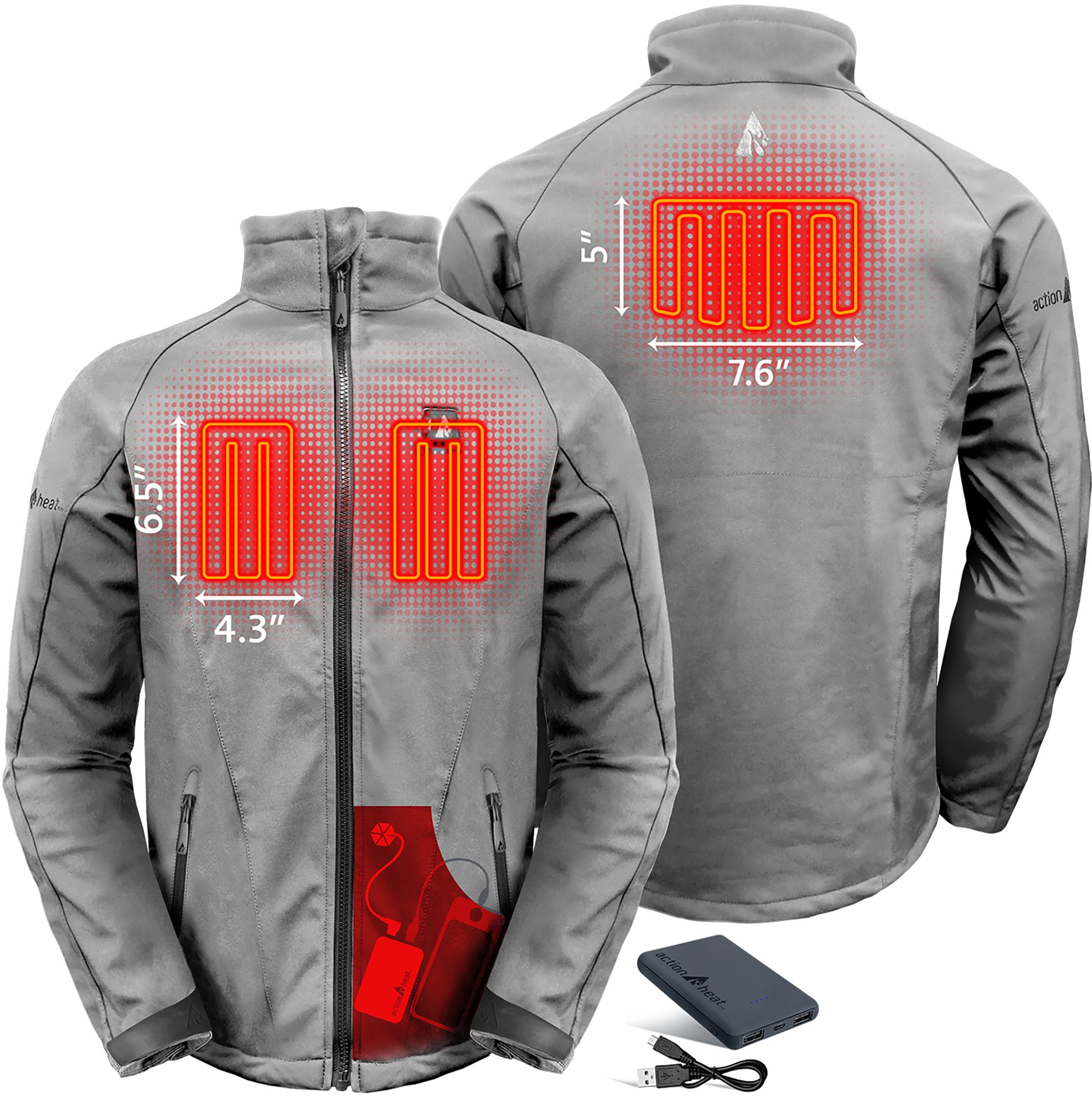 ActionHeat Men's 5V Battery Heated Softshell Jacket product image