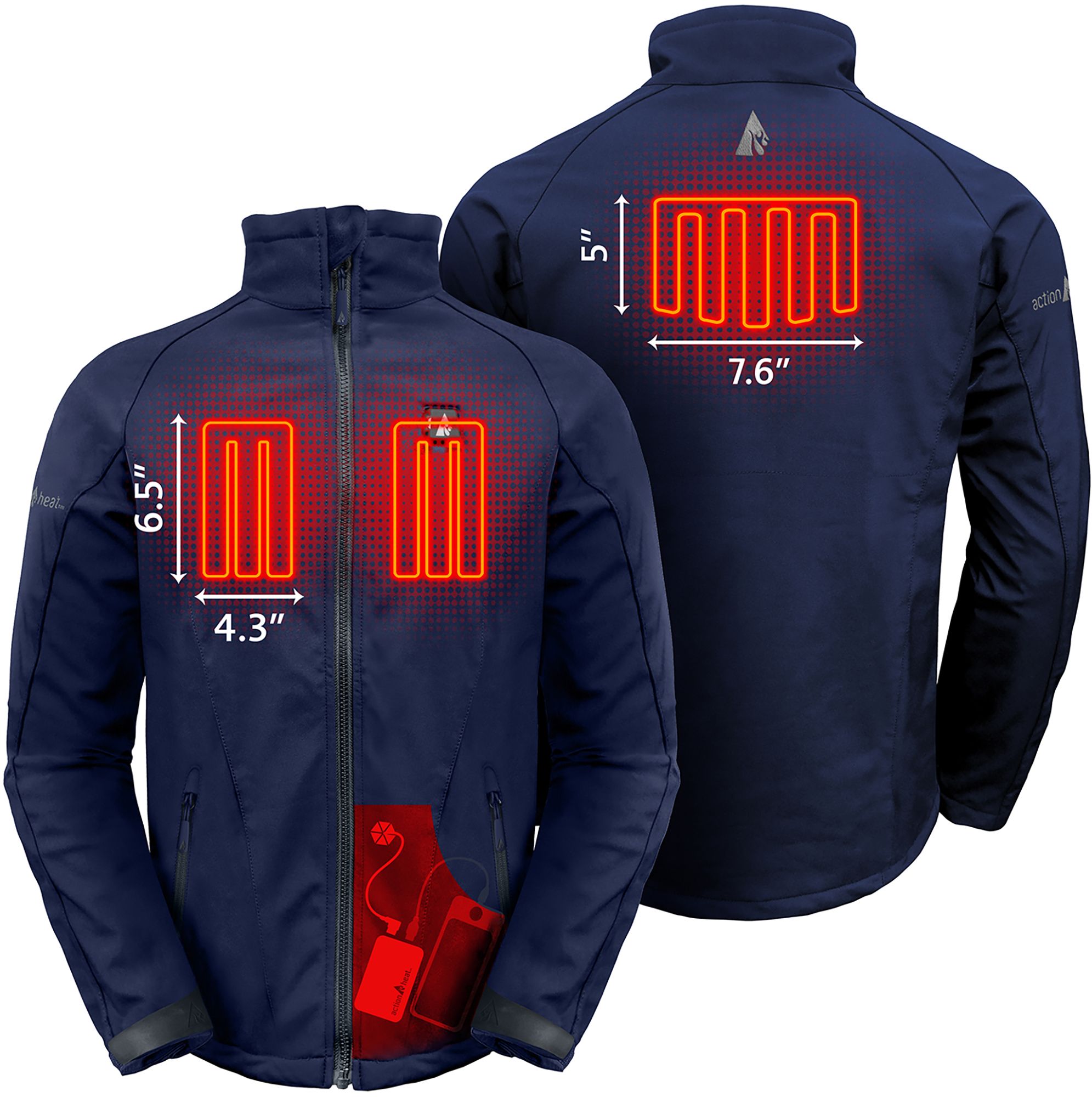 ActionHeat Men's 5V Battery Heated Softshell Jacket product image