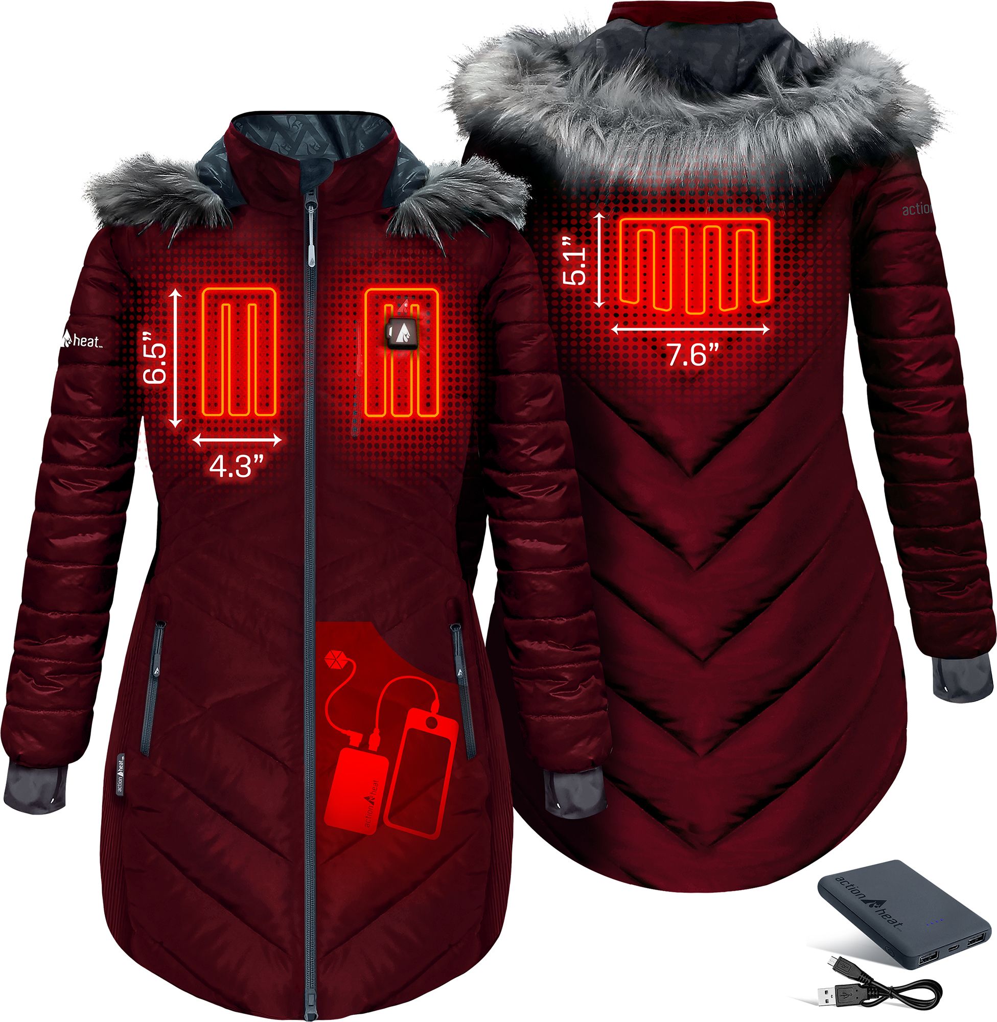 ActionHeat Women's 5V Heated Puffer Jacket product image
