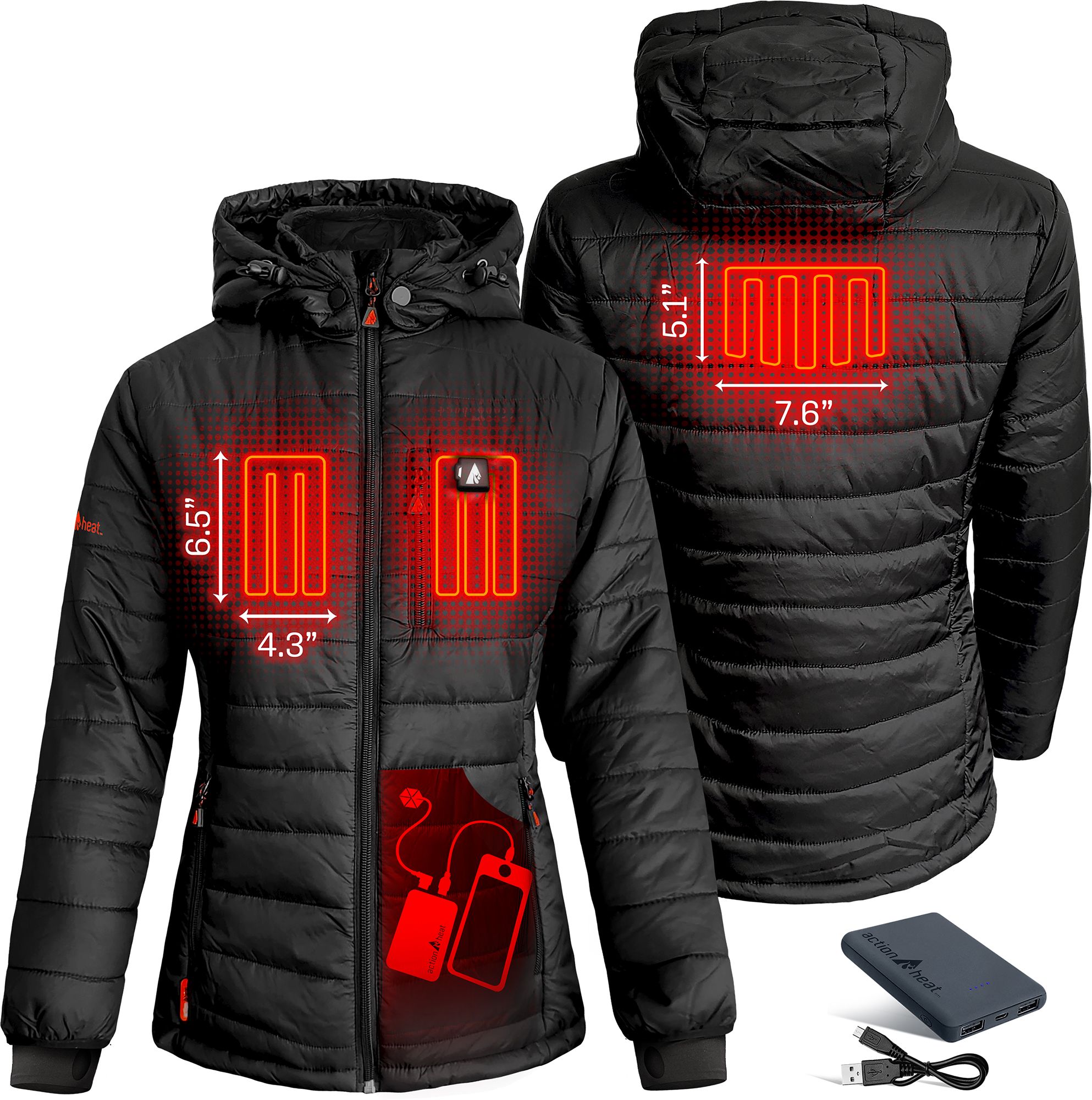 ActionHeat Women's 5V Battery Heated Puffer Jacket product image