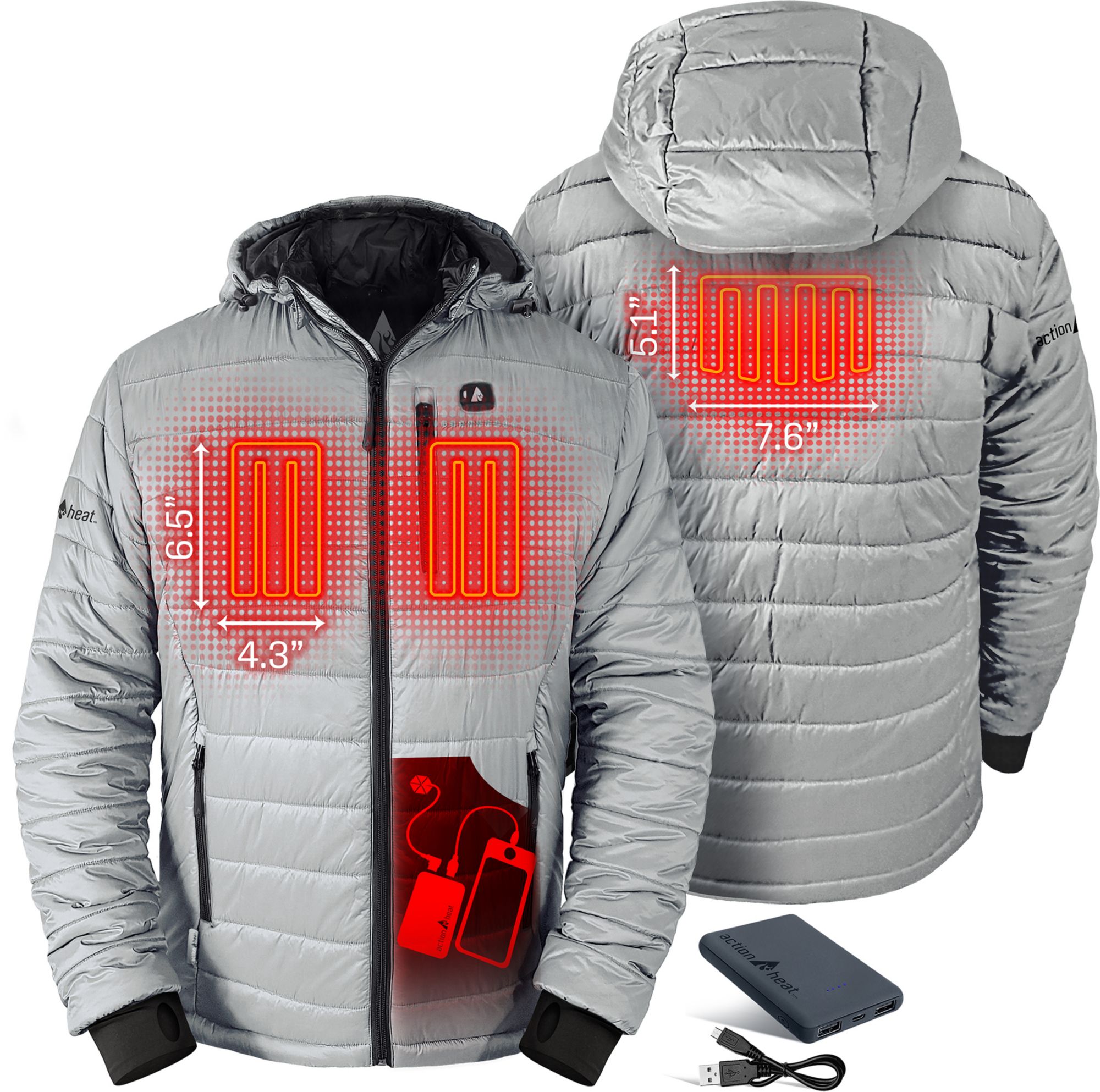 ActionHeat Men's 5V Battery Heated Insulated Puffer Jacket product image