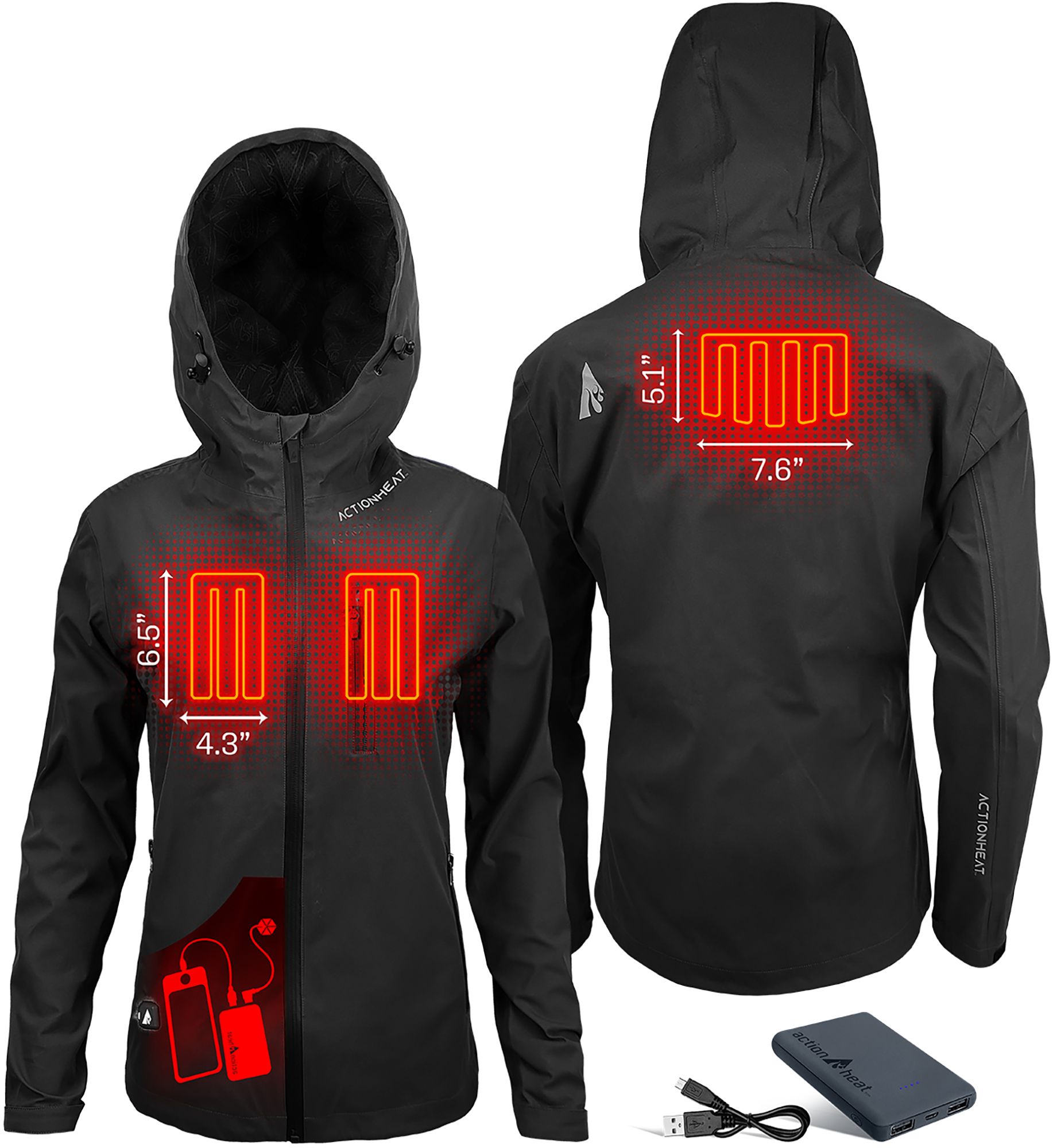 ActionHeat Women's 5V Heated Rain Jacket product image