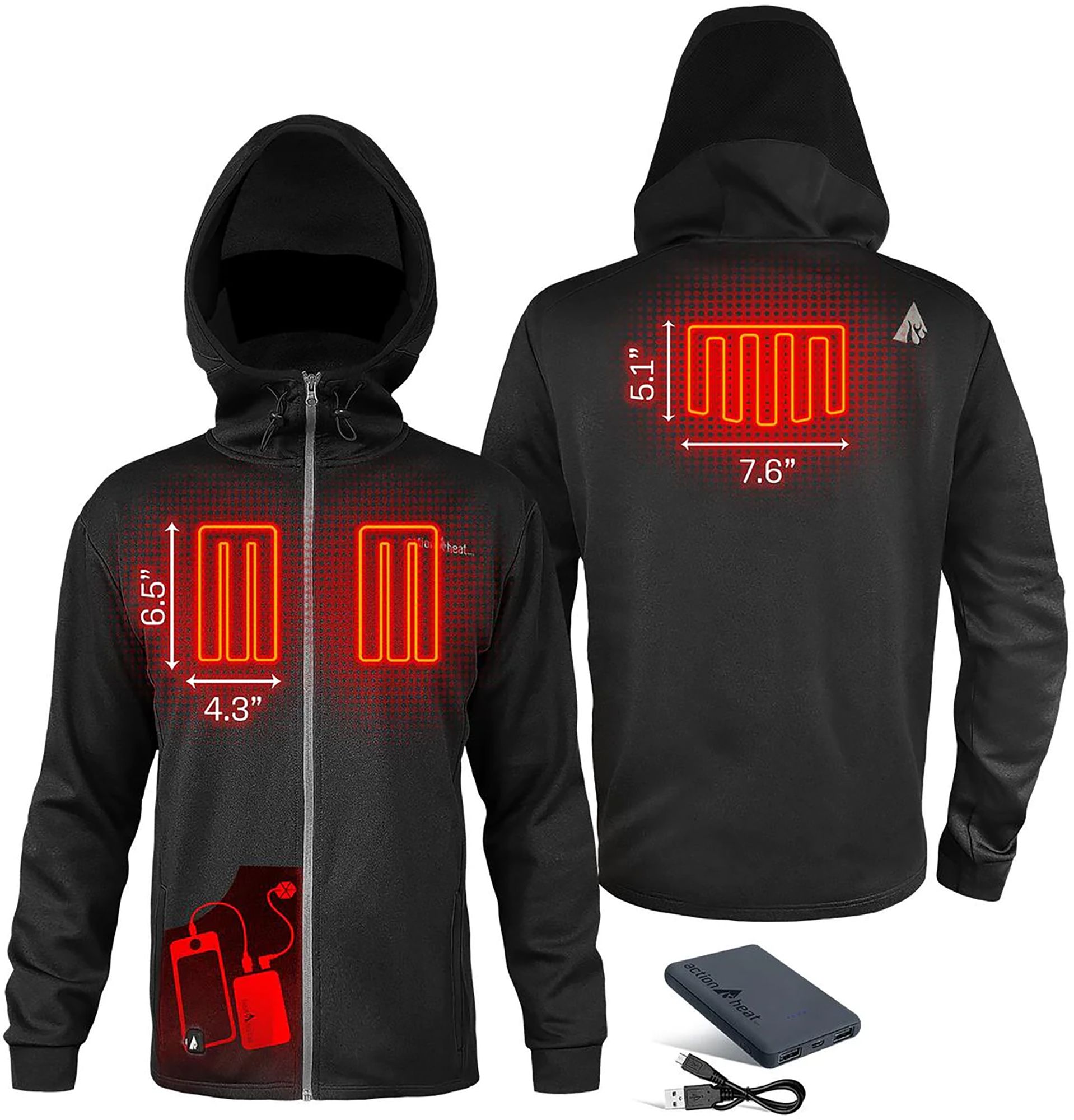 ActionHeat Men's 5V Slim Fit Battery Heated Hoodie product image