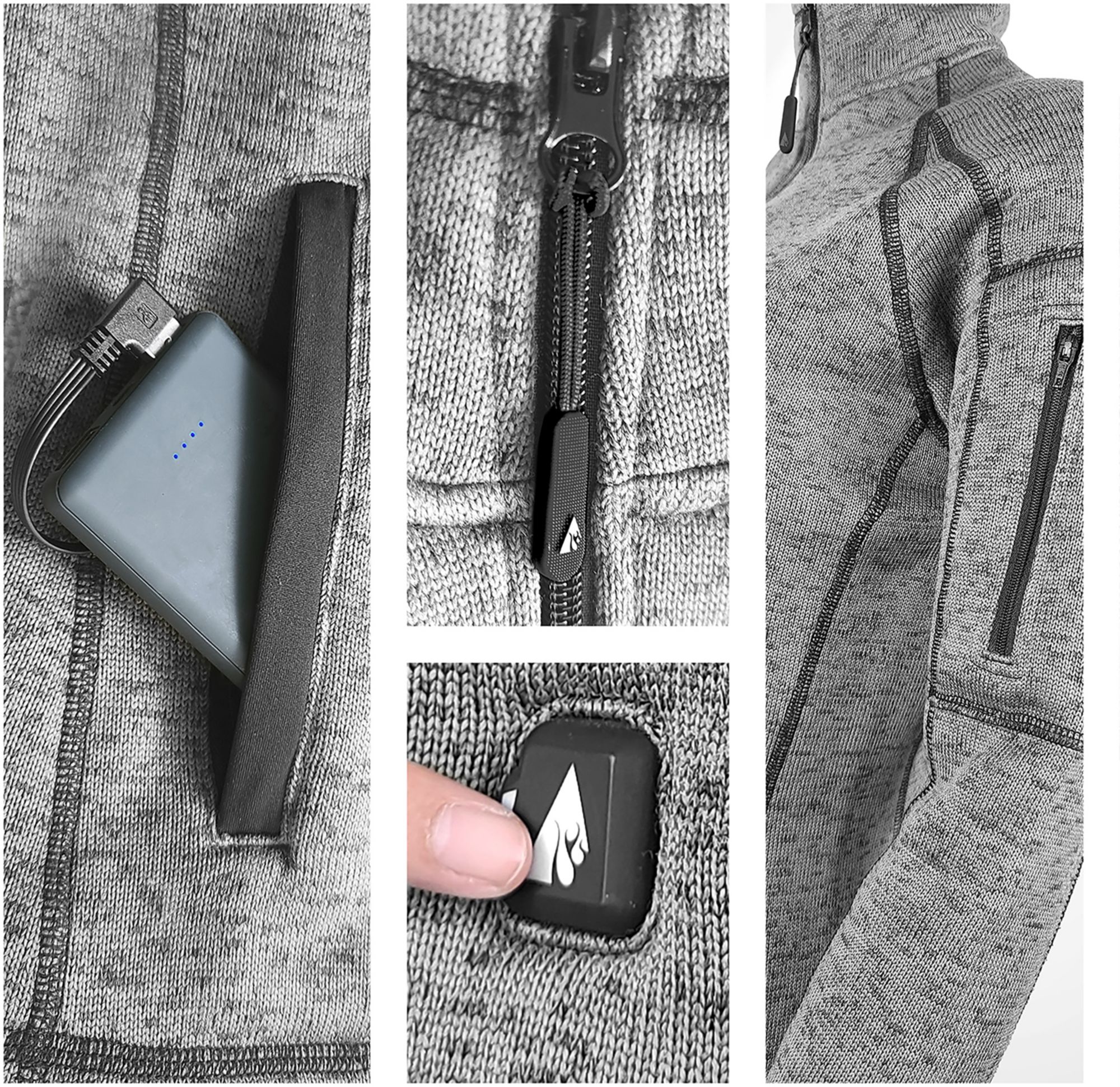 ActionHeat Men's 5V Battery Heated Sweater Jacket product image