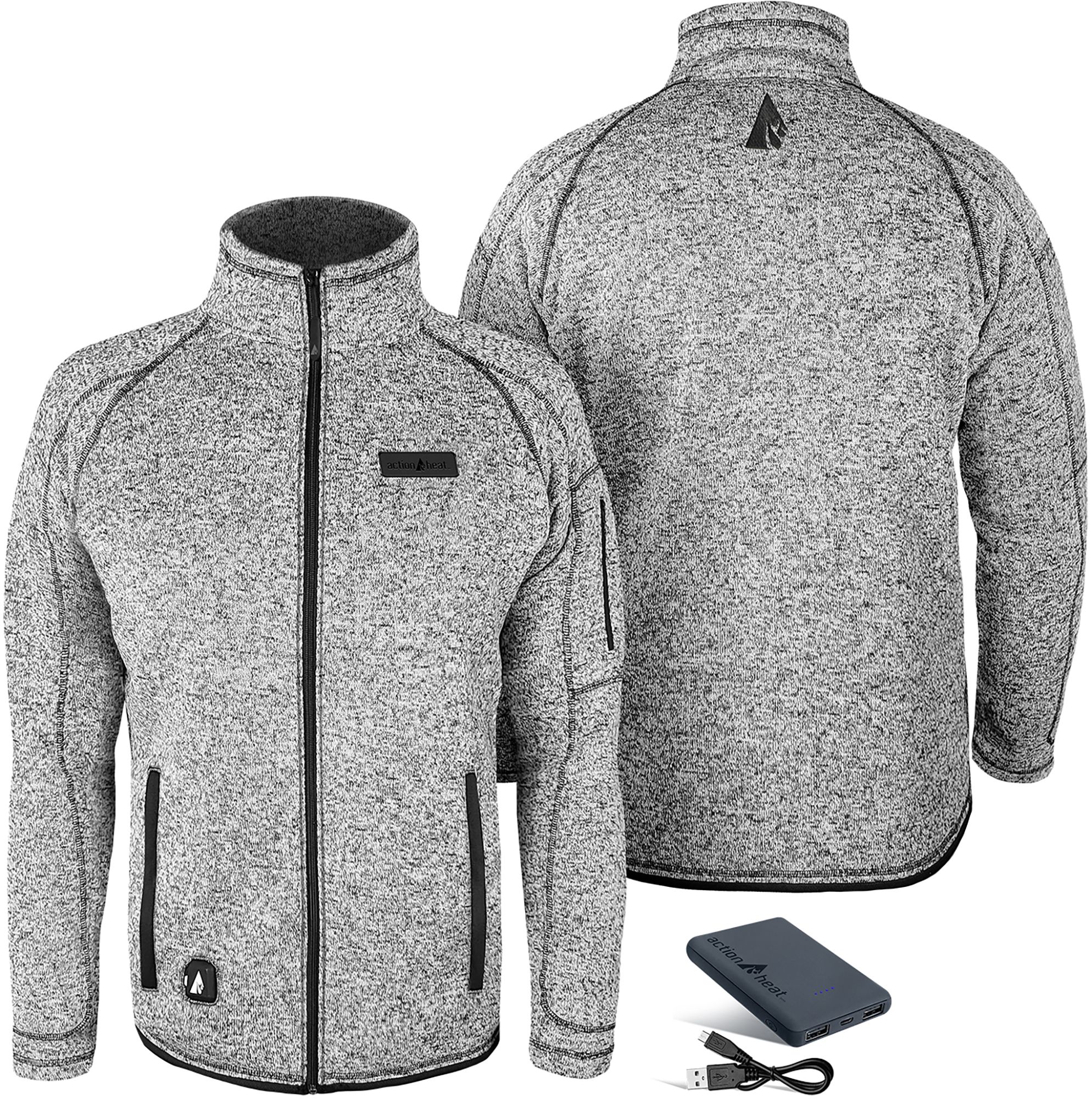 ActionHeat Men's 5V Battery Heated Sweater Jacket