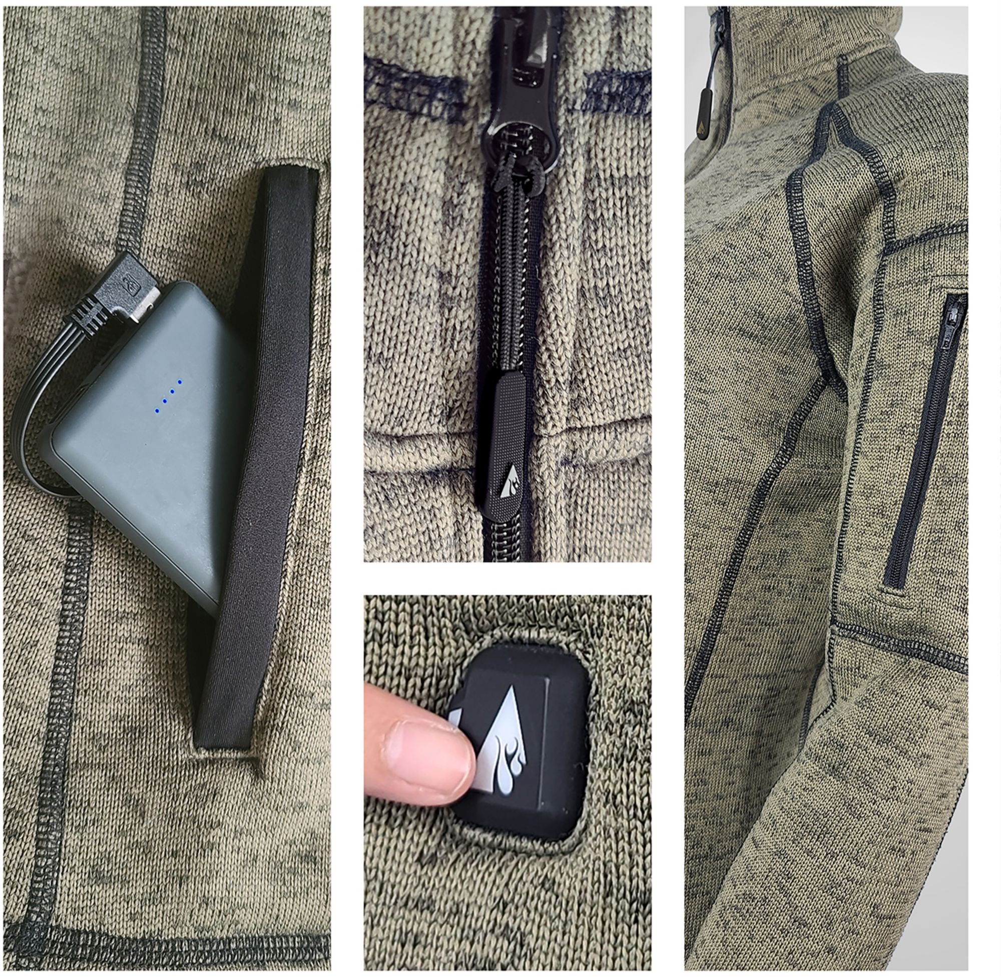 ActionHeat Men's 5V Battery Heated Sweater Jacket product image