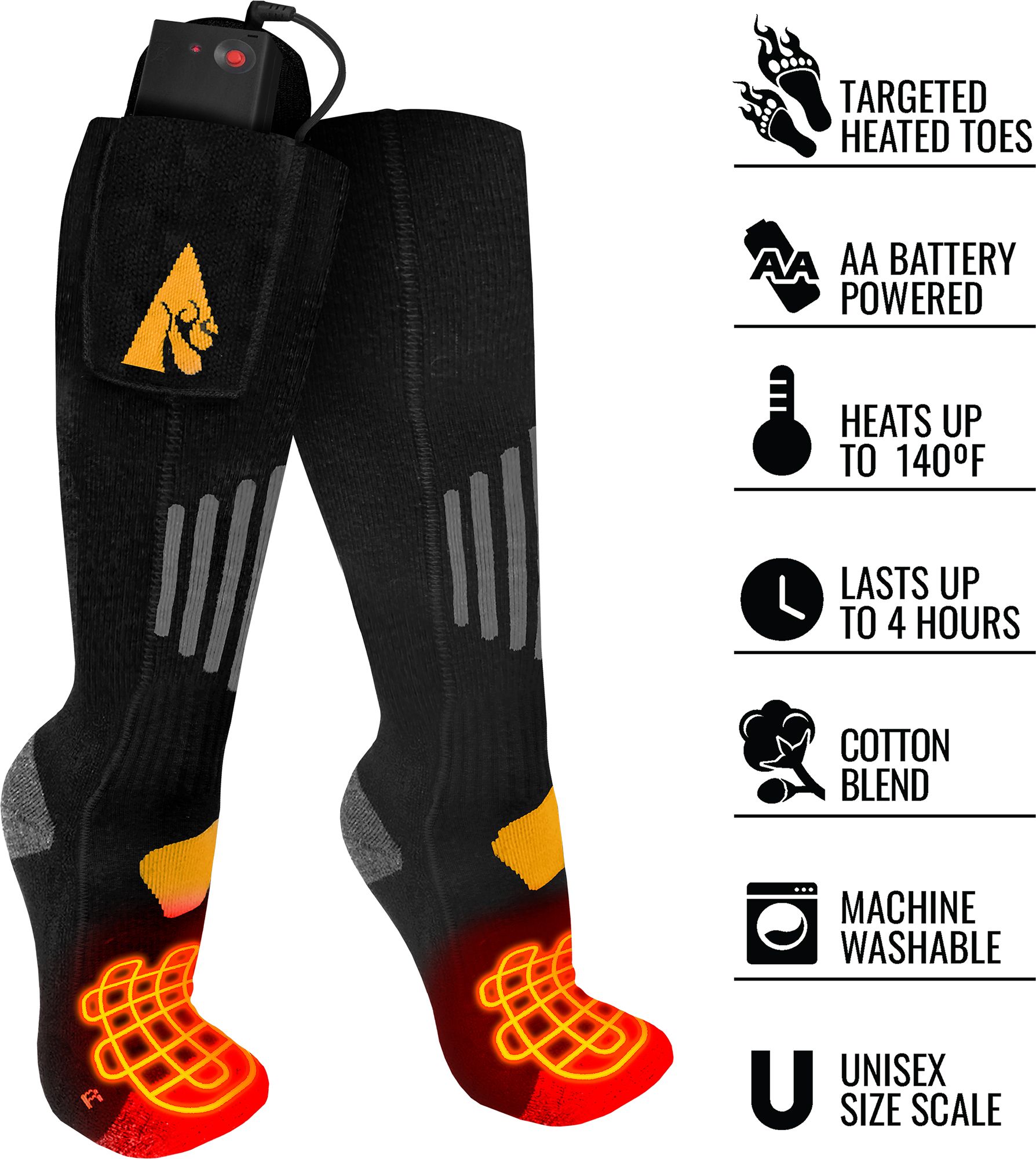 ActionHeat Cotton AA Battery Heated Socks product image