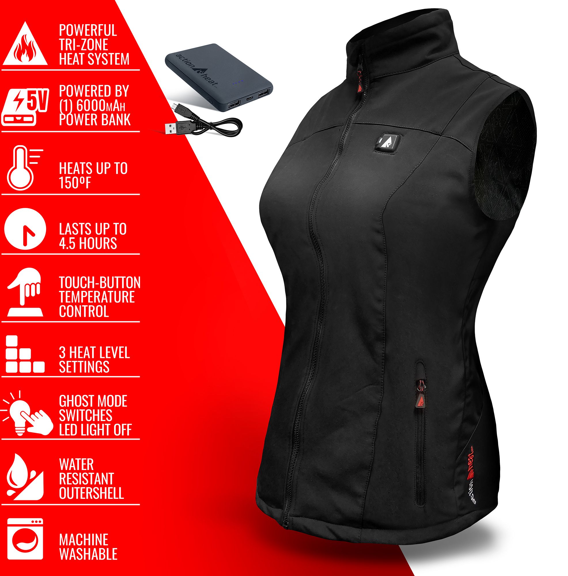 ActionHeat Women's 5V Battery Heated Vest product image