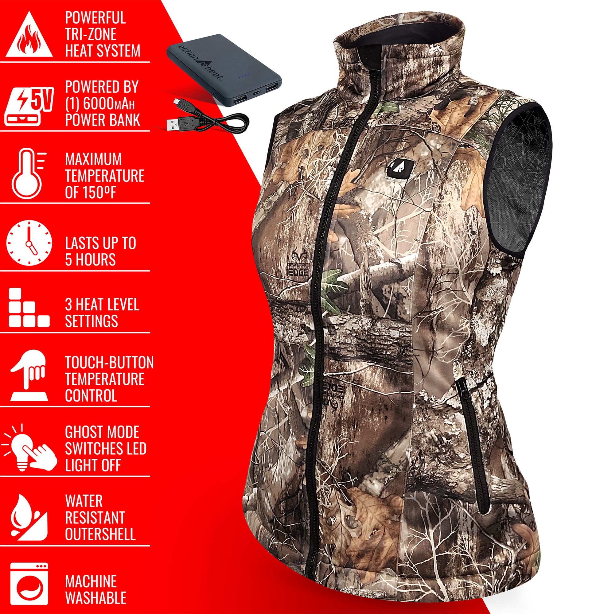 ActionHeat Women's 5V Battery Heated Vest product image